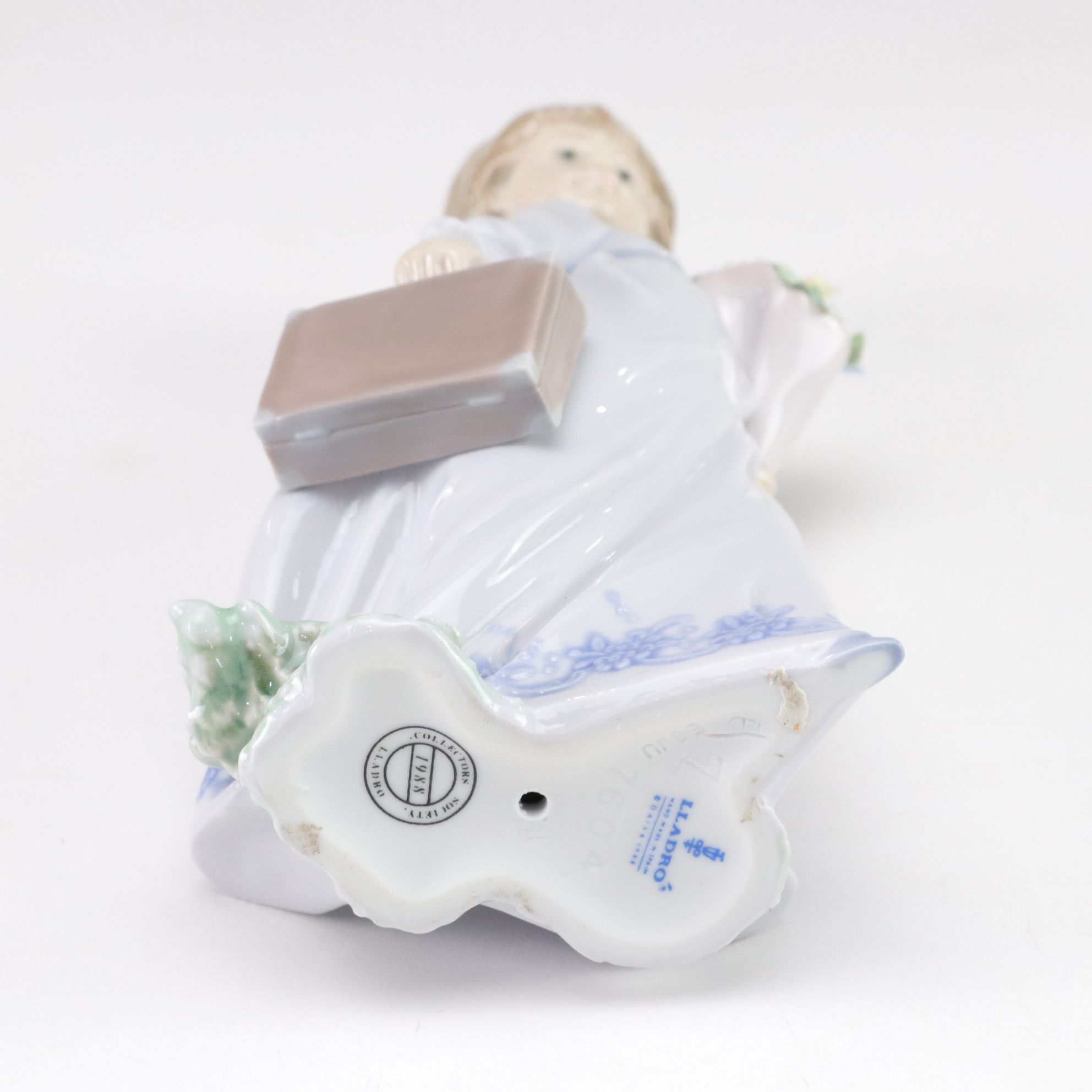 Lladró "School Days"  & "Angel Tree Topper" Porcelain Figurines