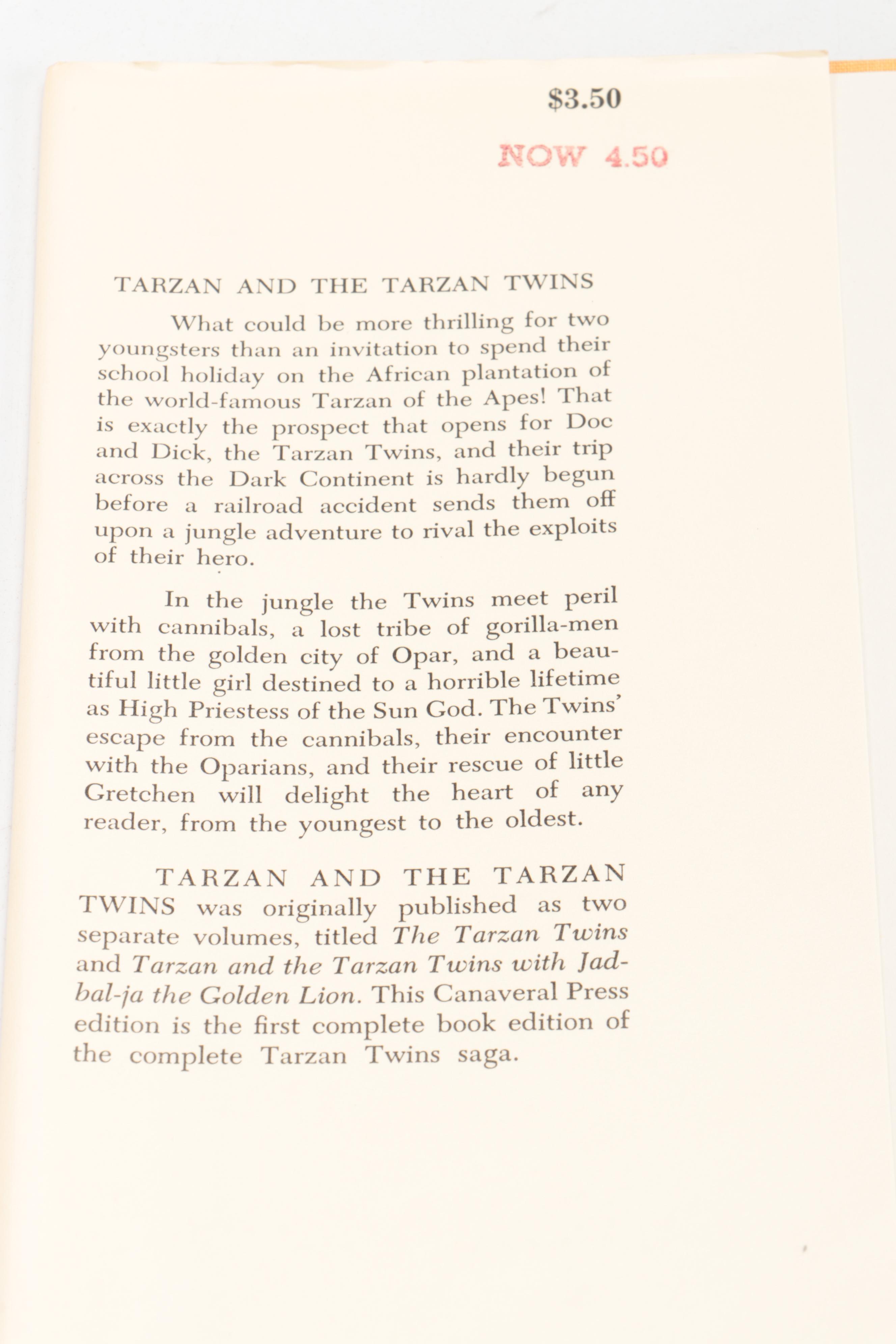 "Tarzan and the Madman" and "Tarzan and the Tarzan Twins" by Edgar R. Burroughs