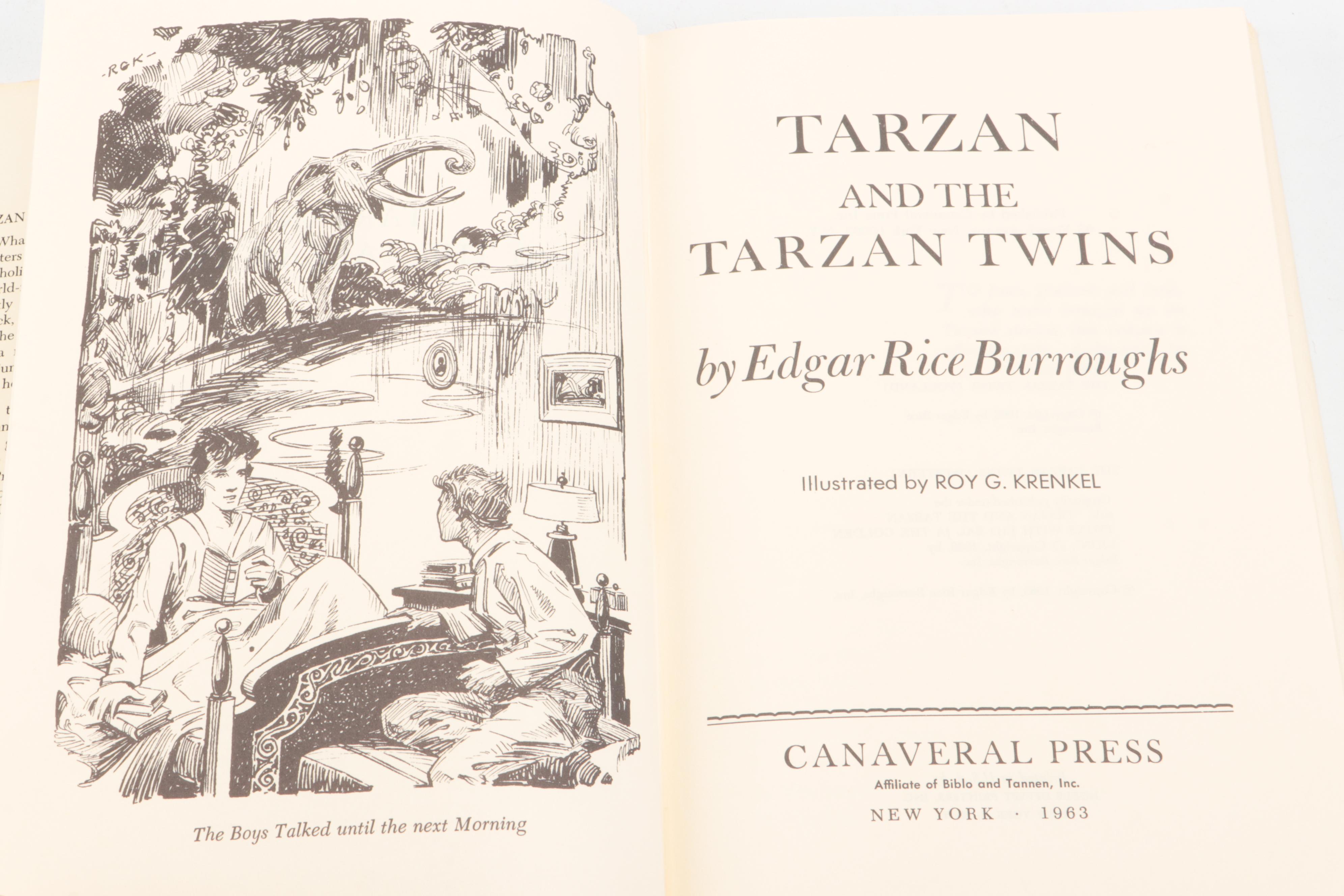 "Tarzan and the Madman" and "Tarzan and the Tarzan Twins" by Edgar R. Burroughs