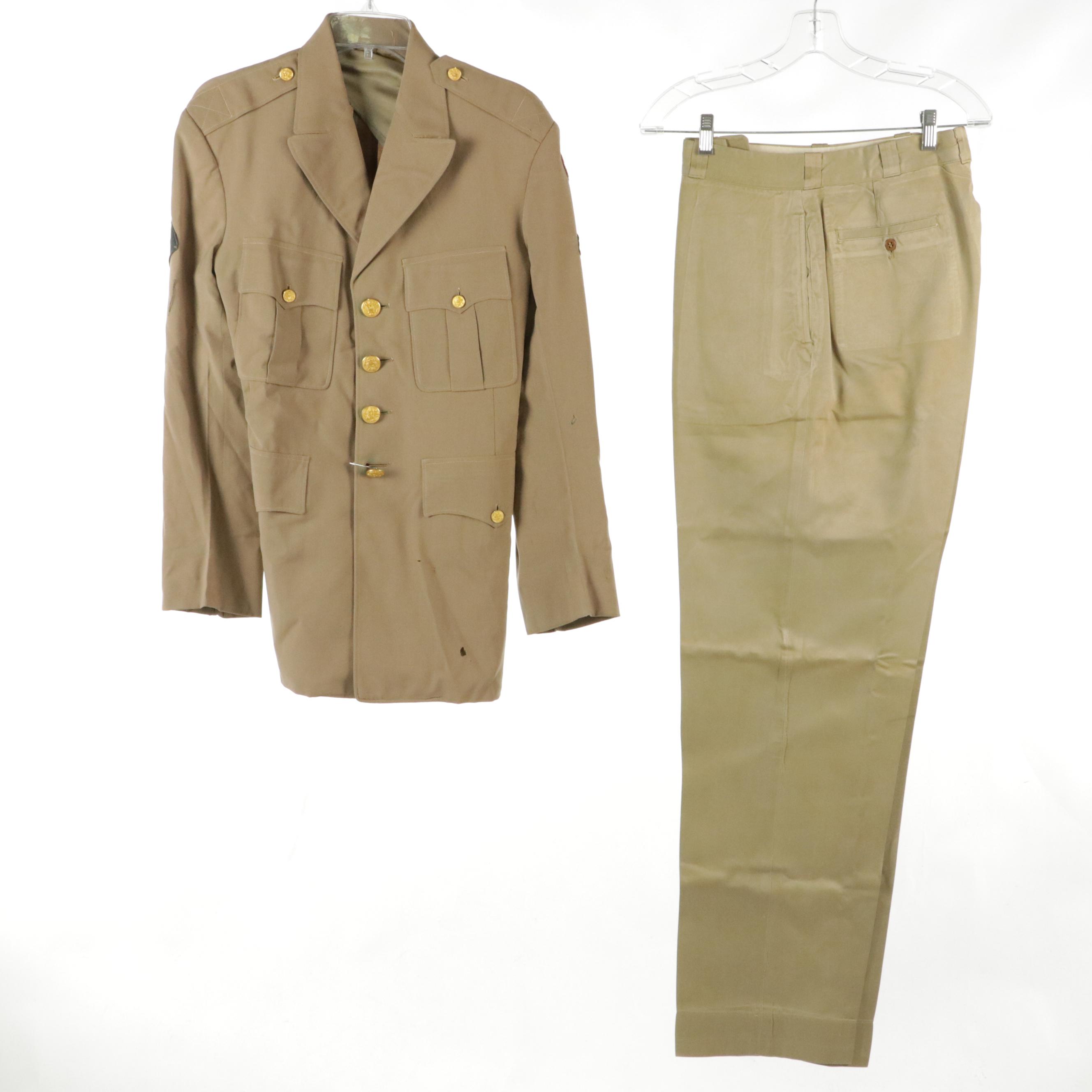 U.S. Army Summer and Winter Service Dress Uniforms and Accessories, 1950s