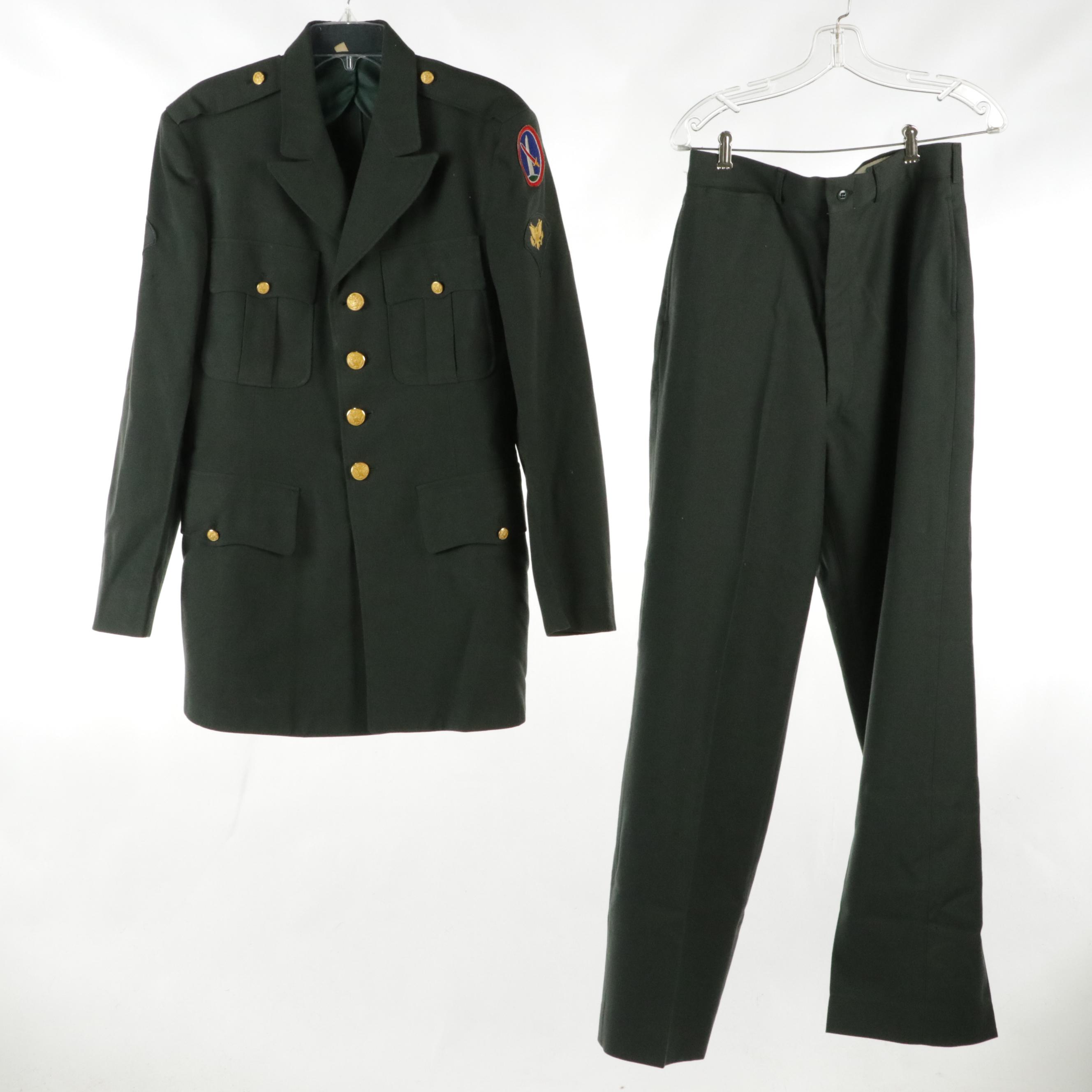 U.S. Army Summer and Winter Service Dress Uniforms and Accessories, 1950s