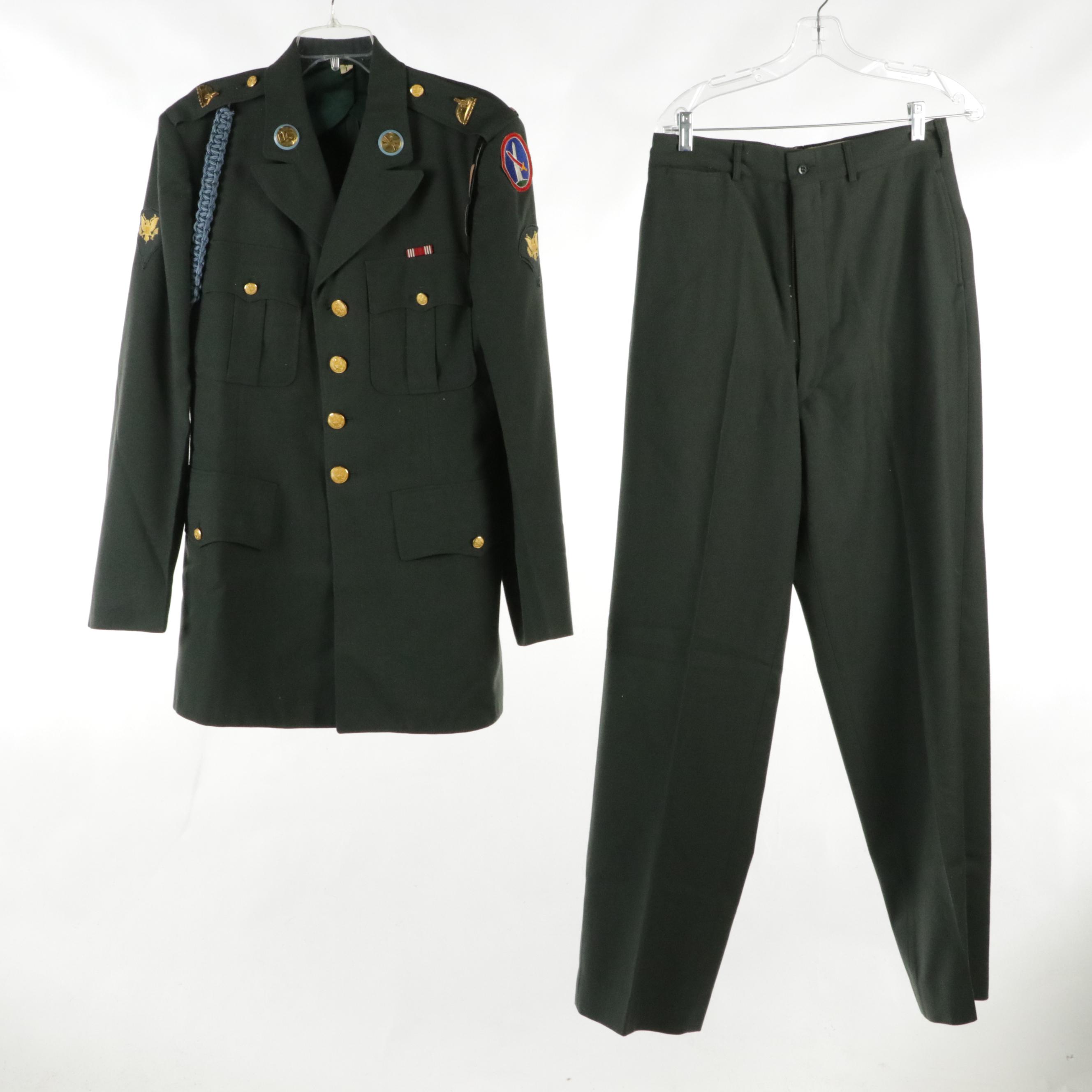 U.S. Army Summer and Winter Service Dress Uniforms and Accessories, 1950s