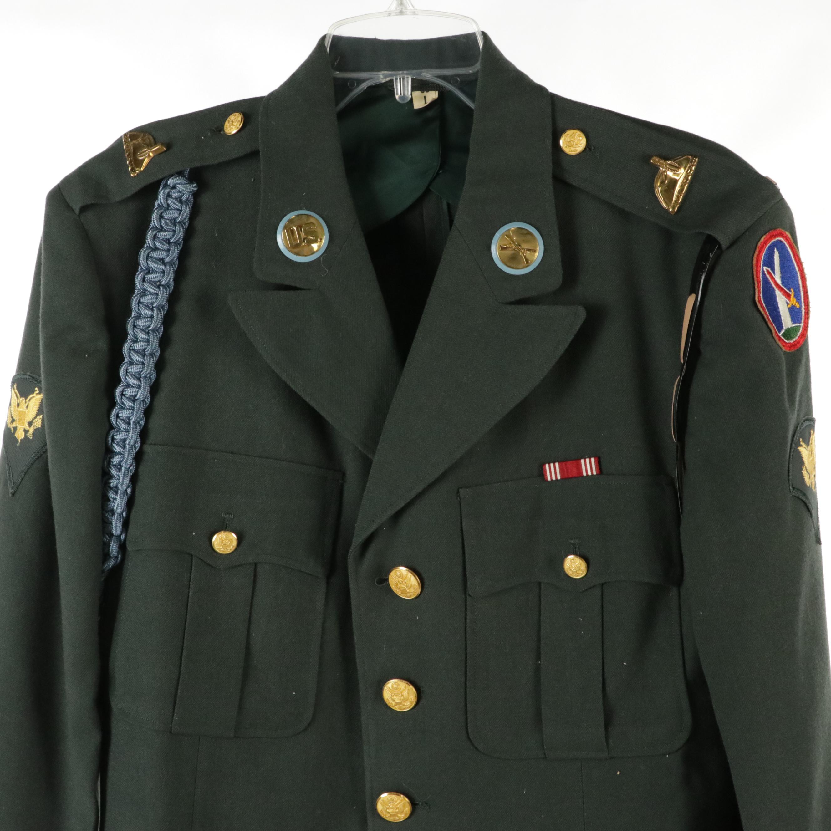 U.S. Army Summer and Winter Service Dress Uniforms and Accessories, 1950s