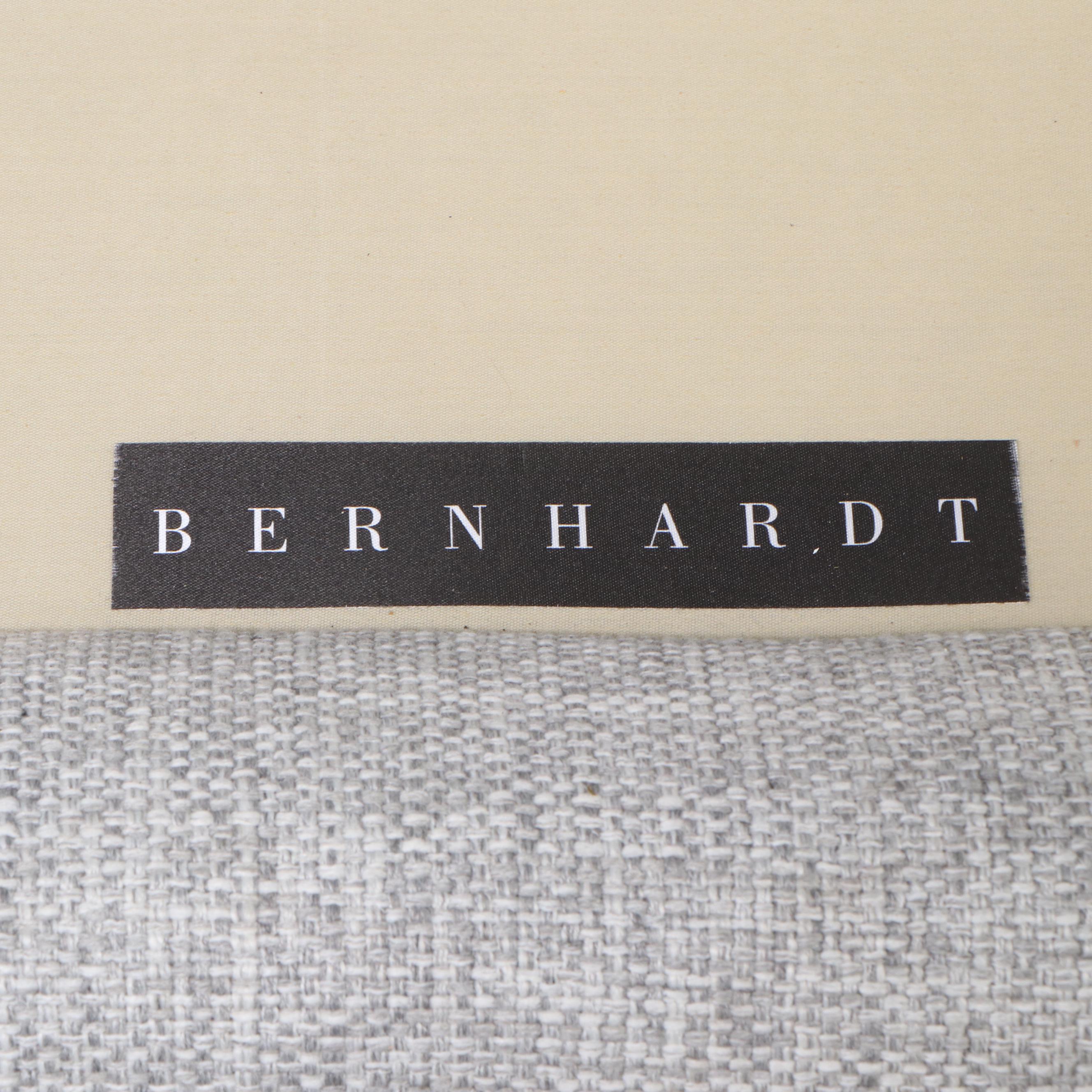 Bernhardt Chenille Loveseat and Ottoman