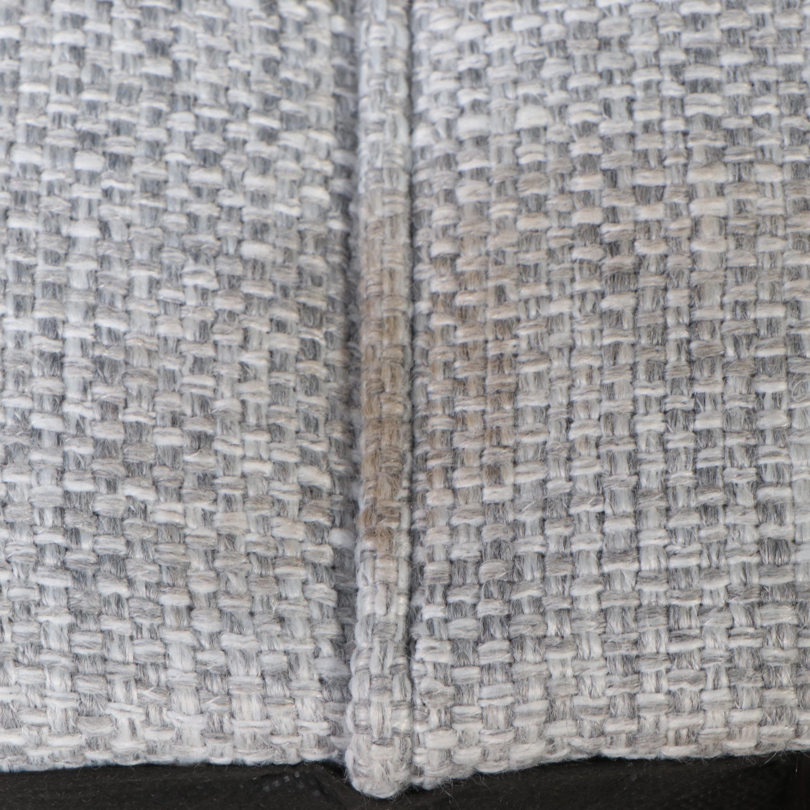 Bernhardt Chenille Loveseat and Ottoman