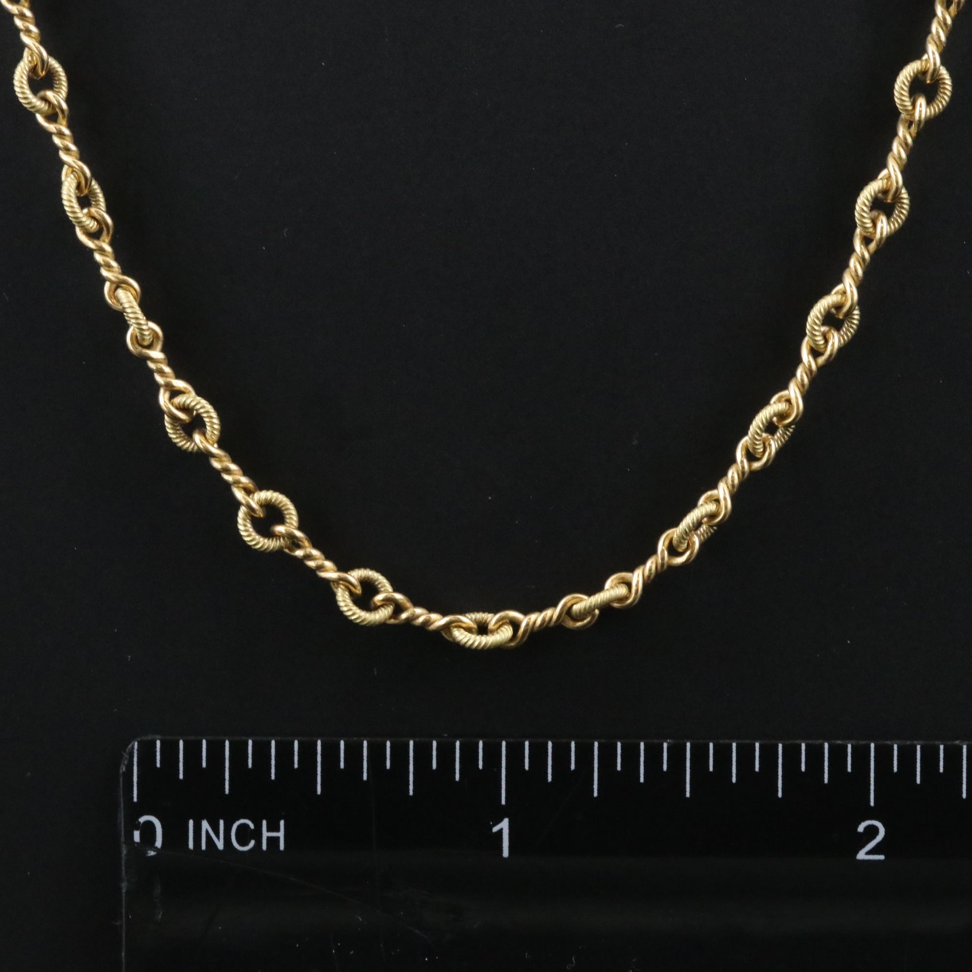 Tiffany & Co. 18K Twisted Link Chain Necklace