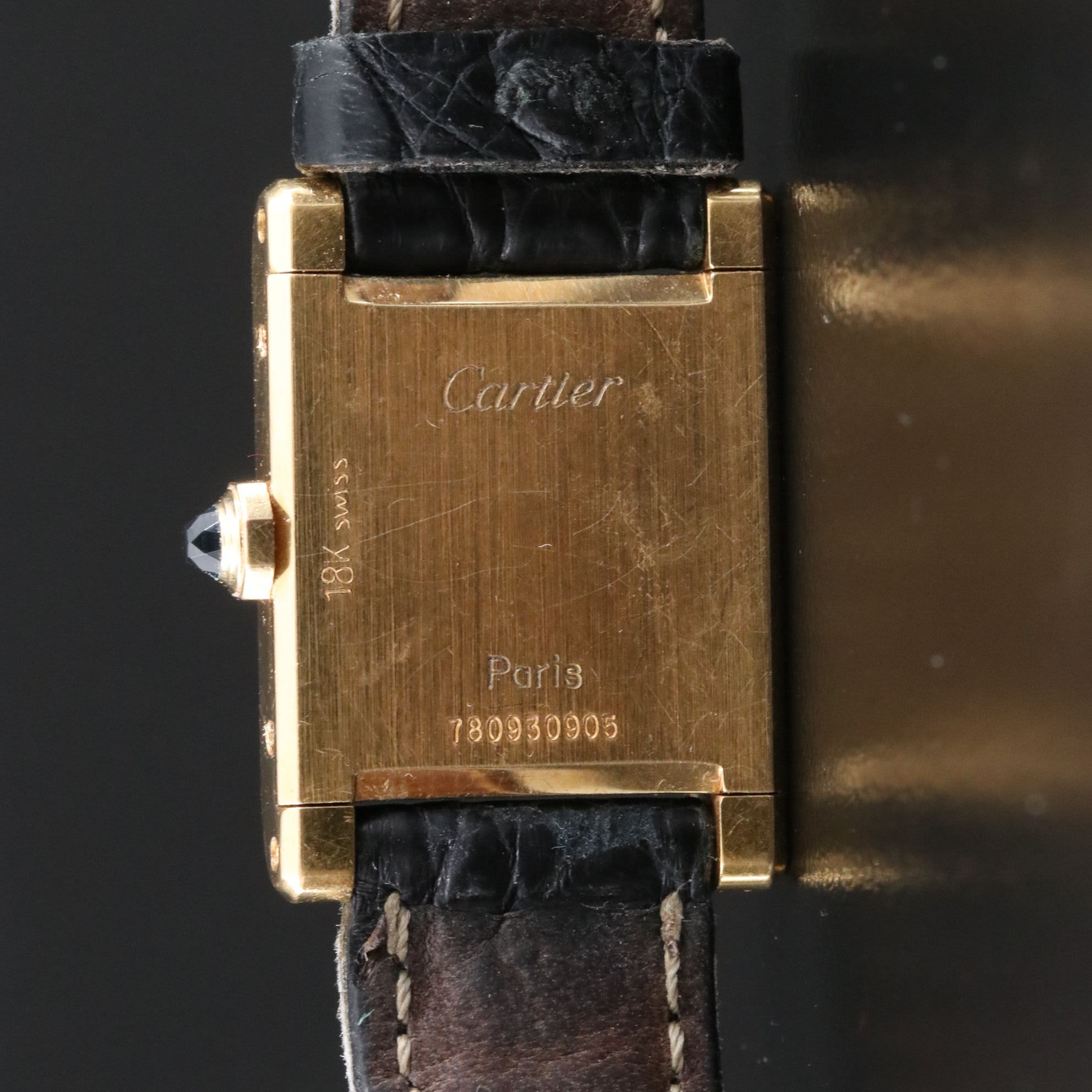 Cartier Tank Normale 18Kt  20mm Stem Wind Watch