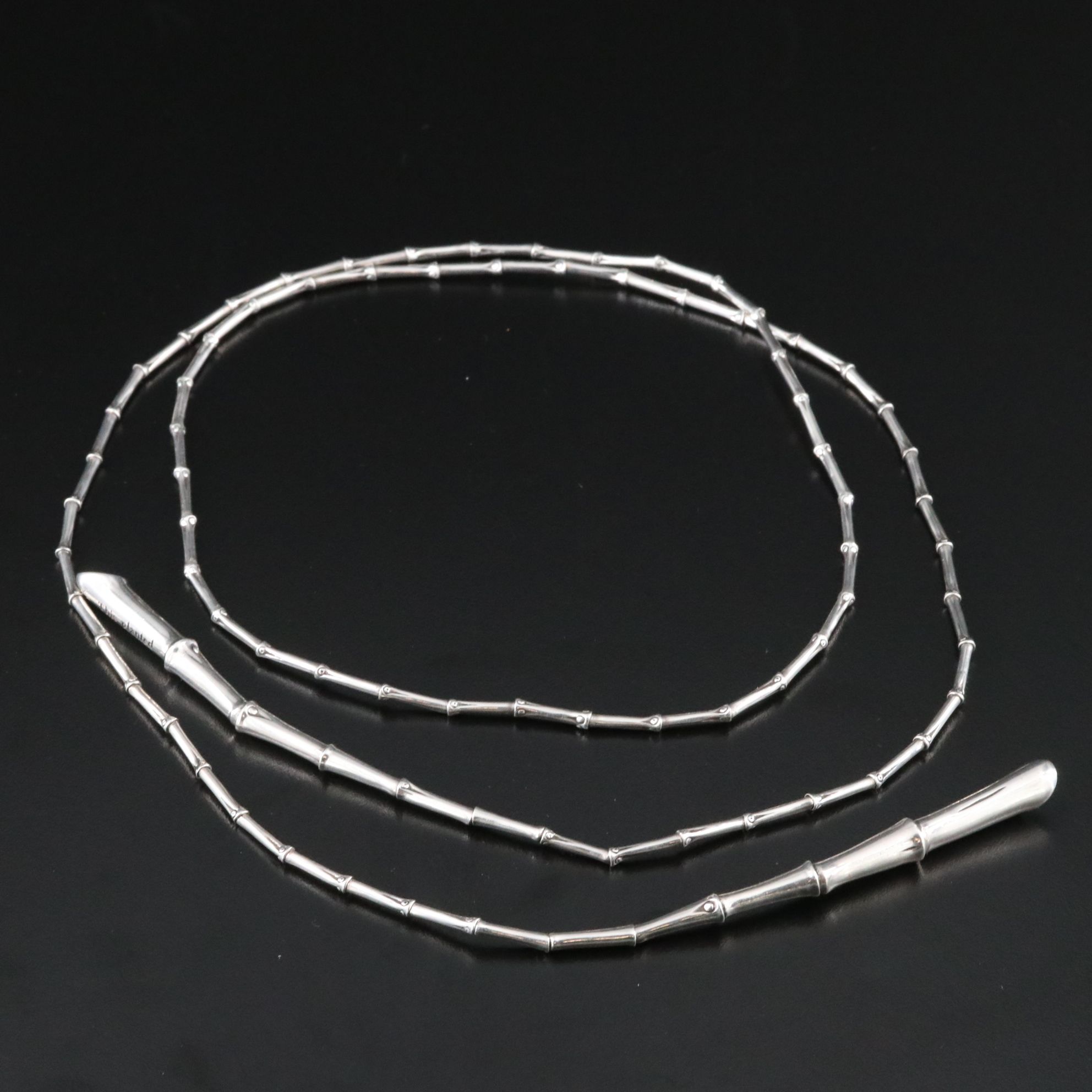John Hardy Bamboo Sterling Lariat Necklace