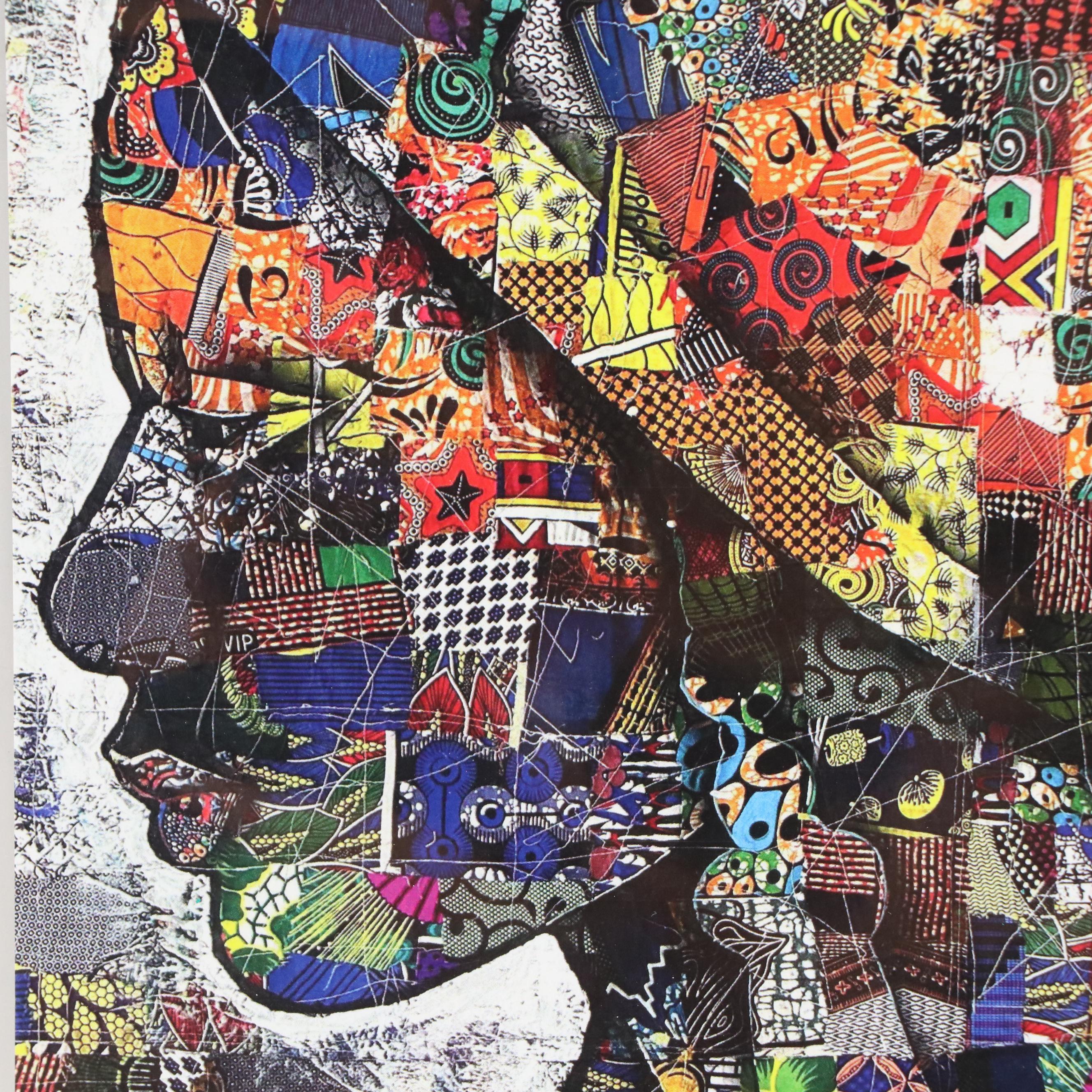 Abiola Idowu Stylized Portrait Giclée, 21st Century