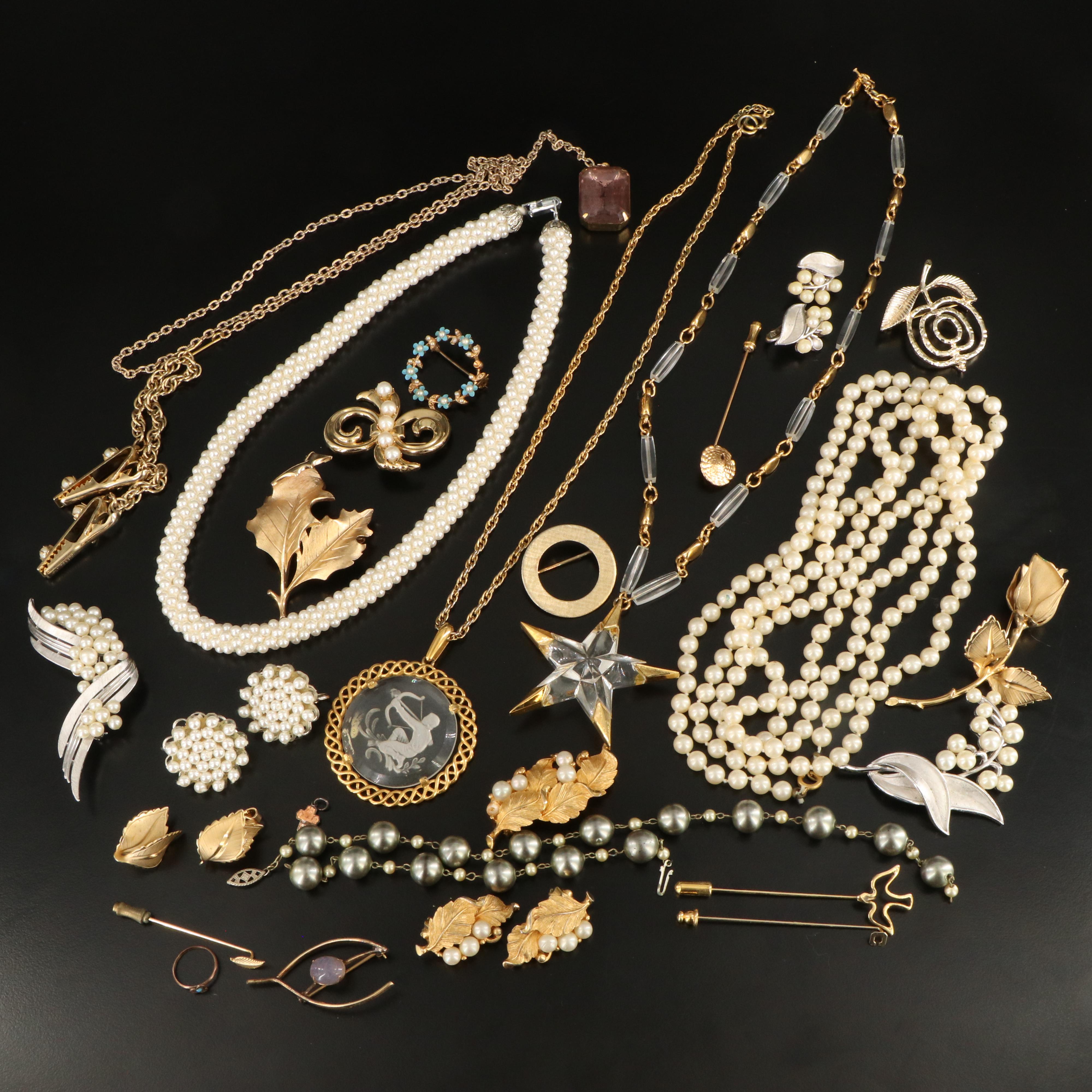 Costume Gemstone Jewelry Collection Featuring Trifari and Giovanni