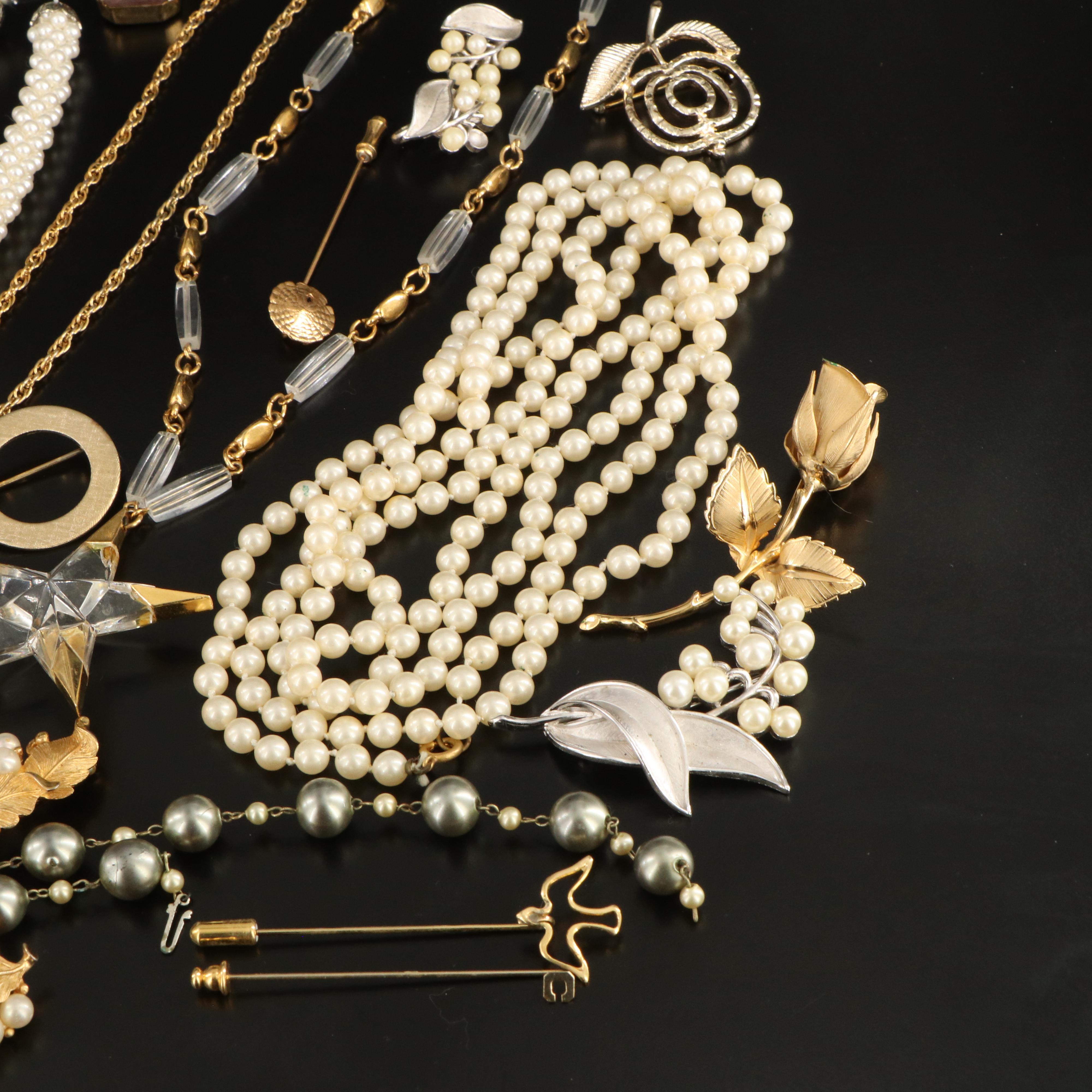 Costume Gemstone Jewelry Collection Featuring Trifari and Giovanni