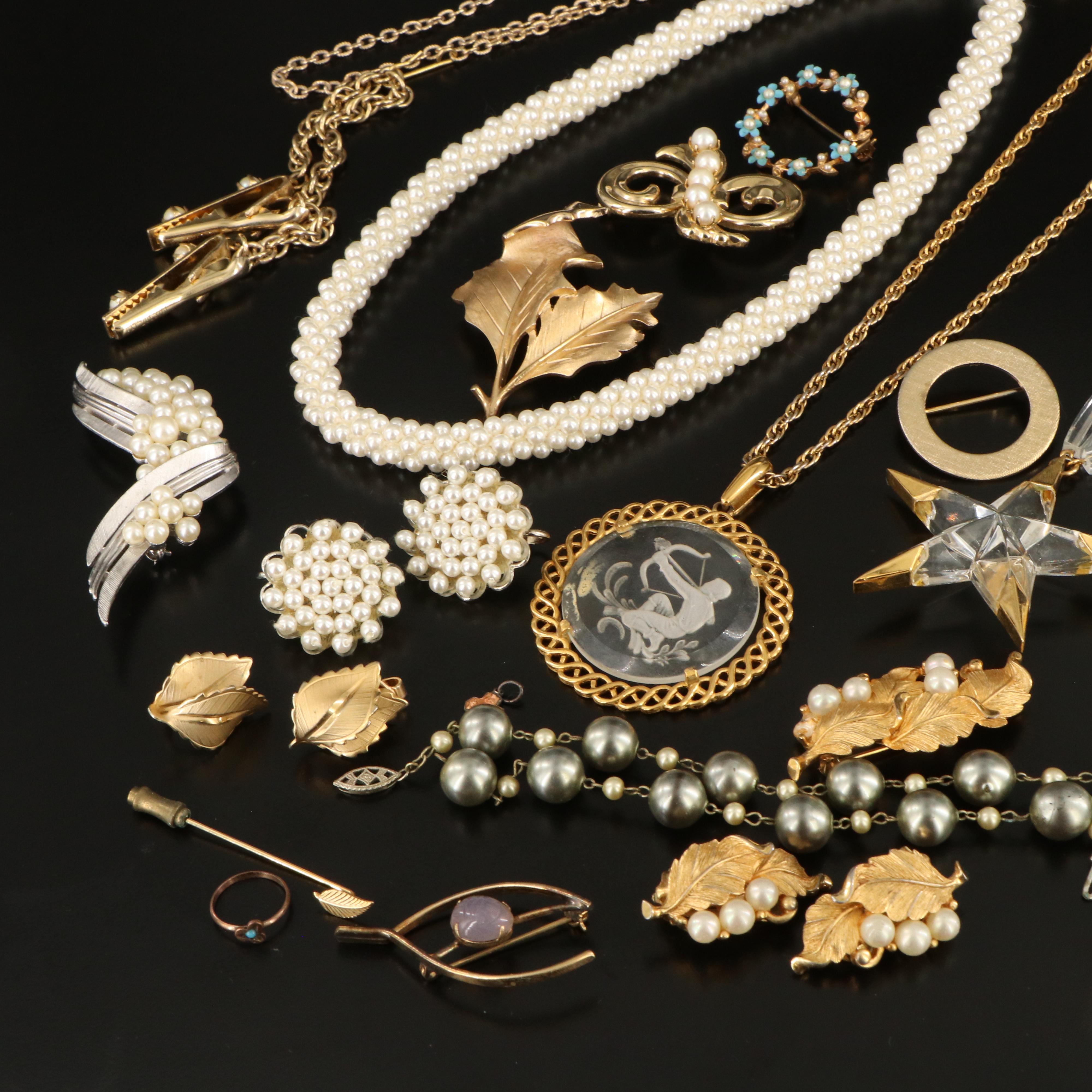 Costume Gemstone Jewelry Collection Featuring Trifari and Giovanni