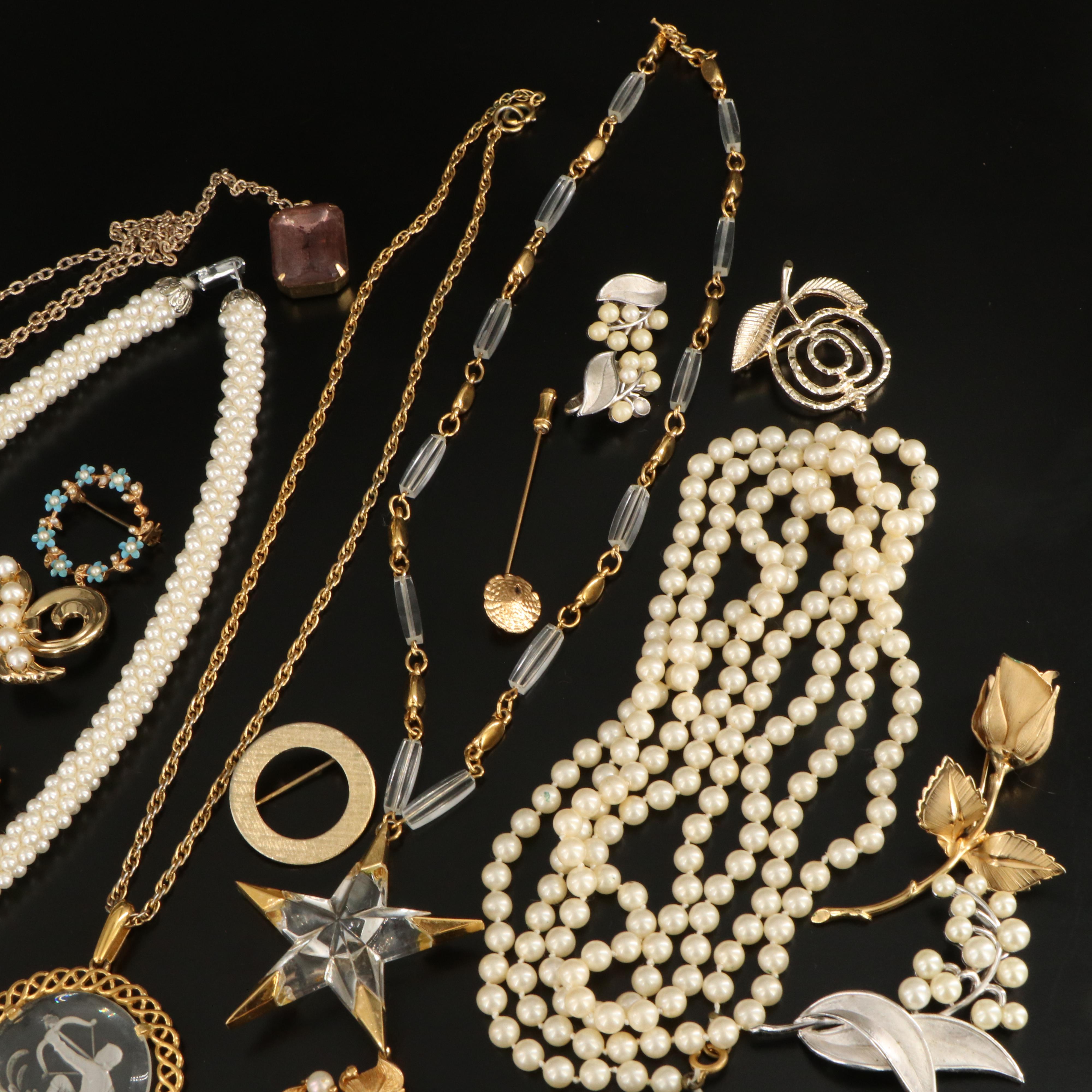 Costume Gemstone Jewelry Collection Featuring Trifari and Giovanni