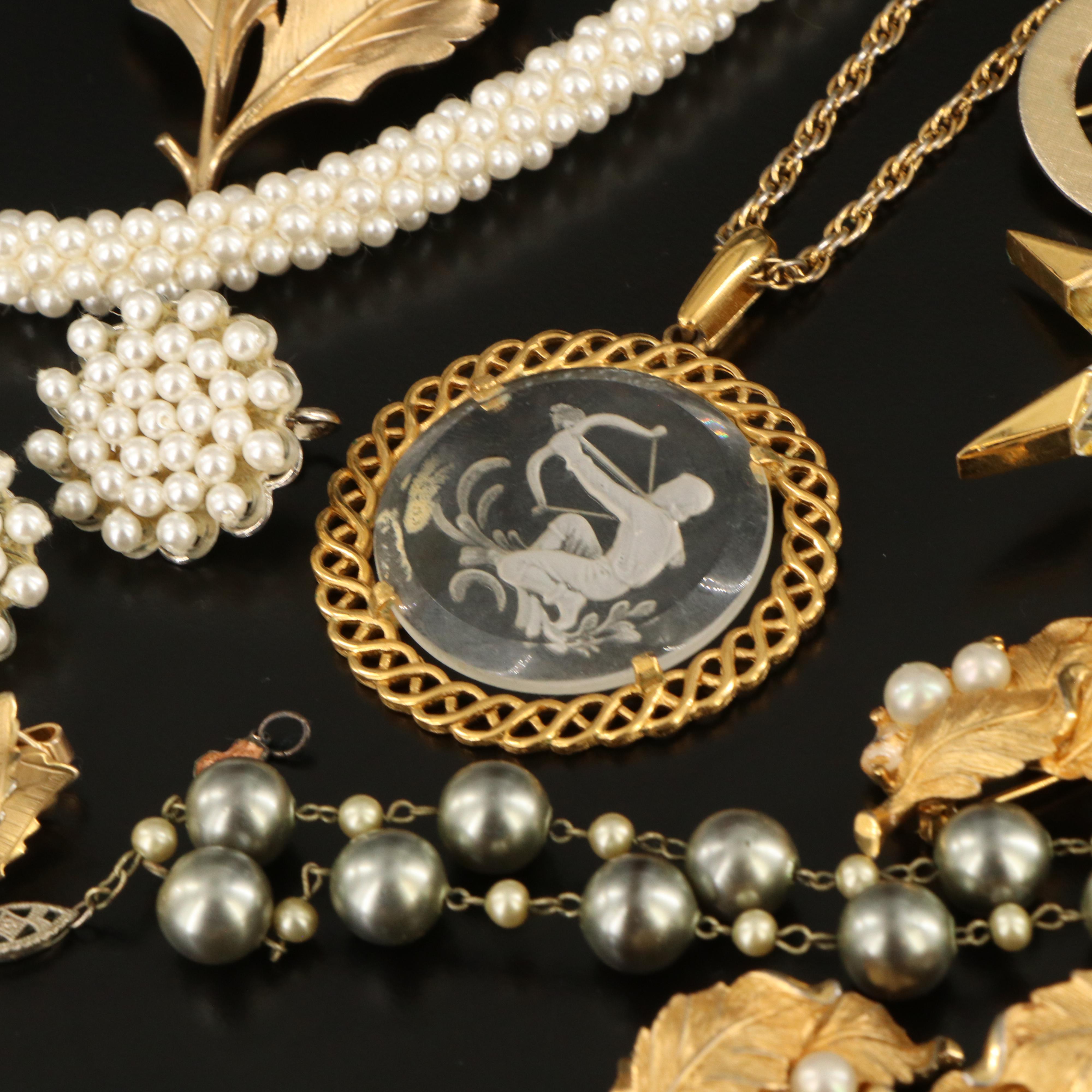 Costume Gemstone Jewelry Collection Featuring Trifari and Giovanni