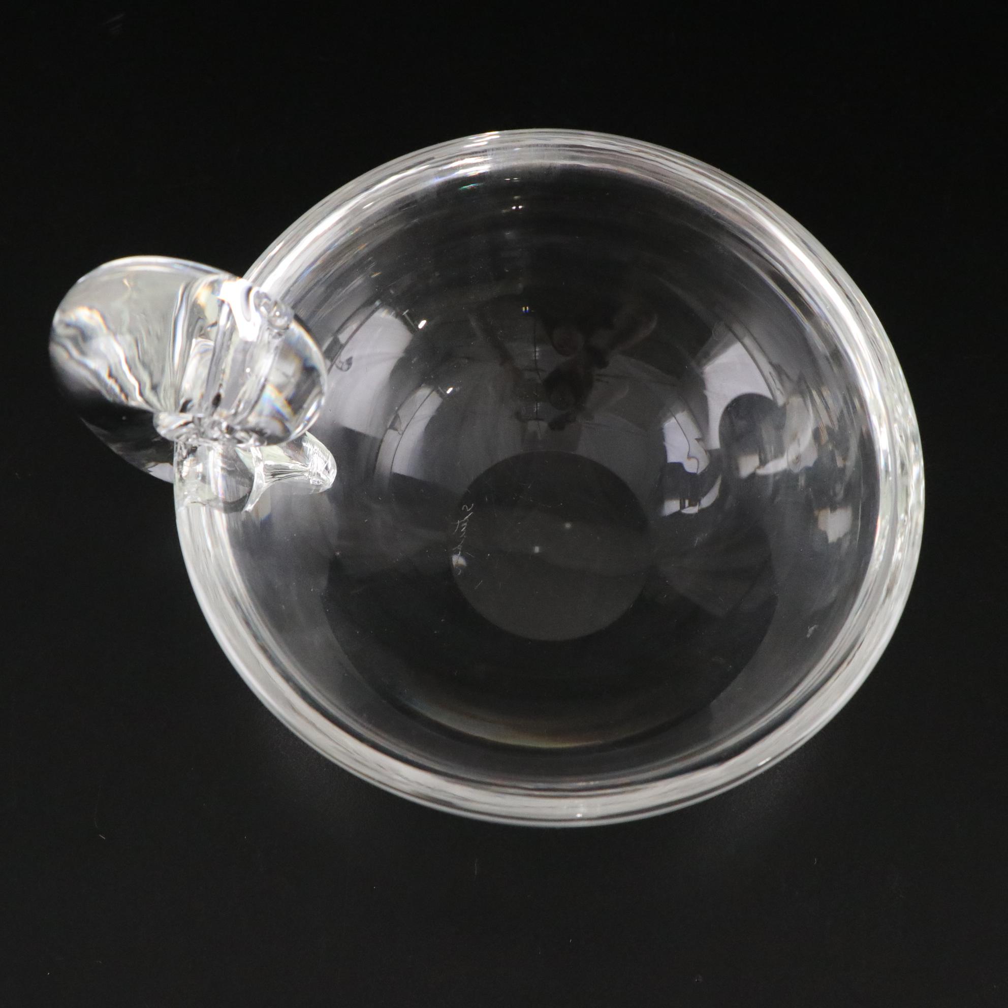 Steuben Crystal  Duck Figurine and Bowl