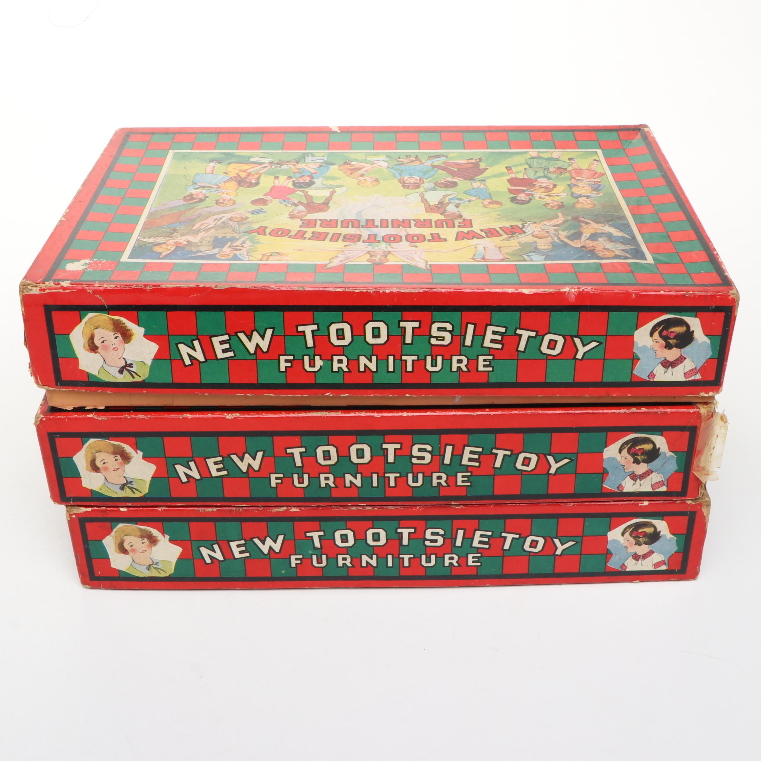 Tootsietoy Miniature Metal Furniture and Dolls, 1920s–1940s