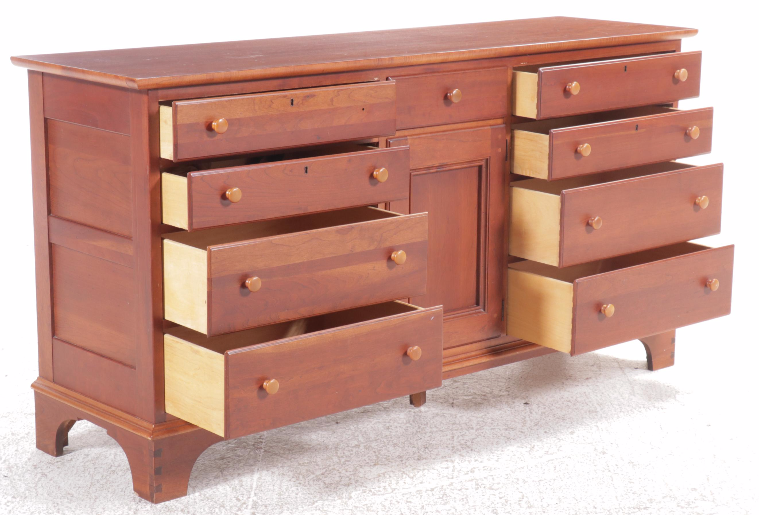 Lexington Shaker Style Cherry Tripple Dresser