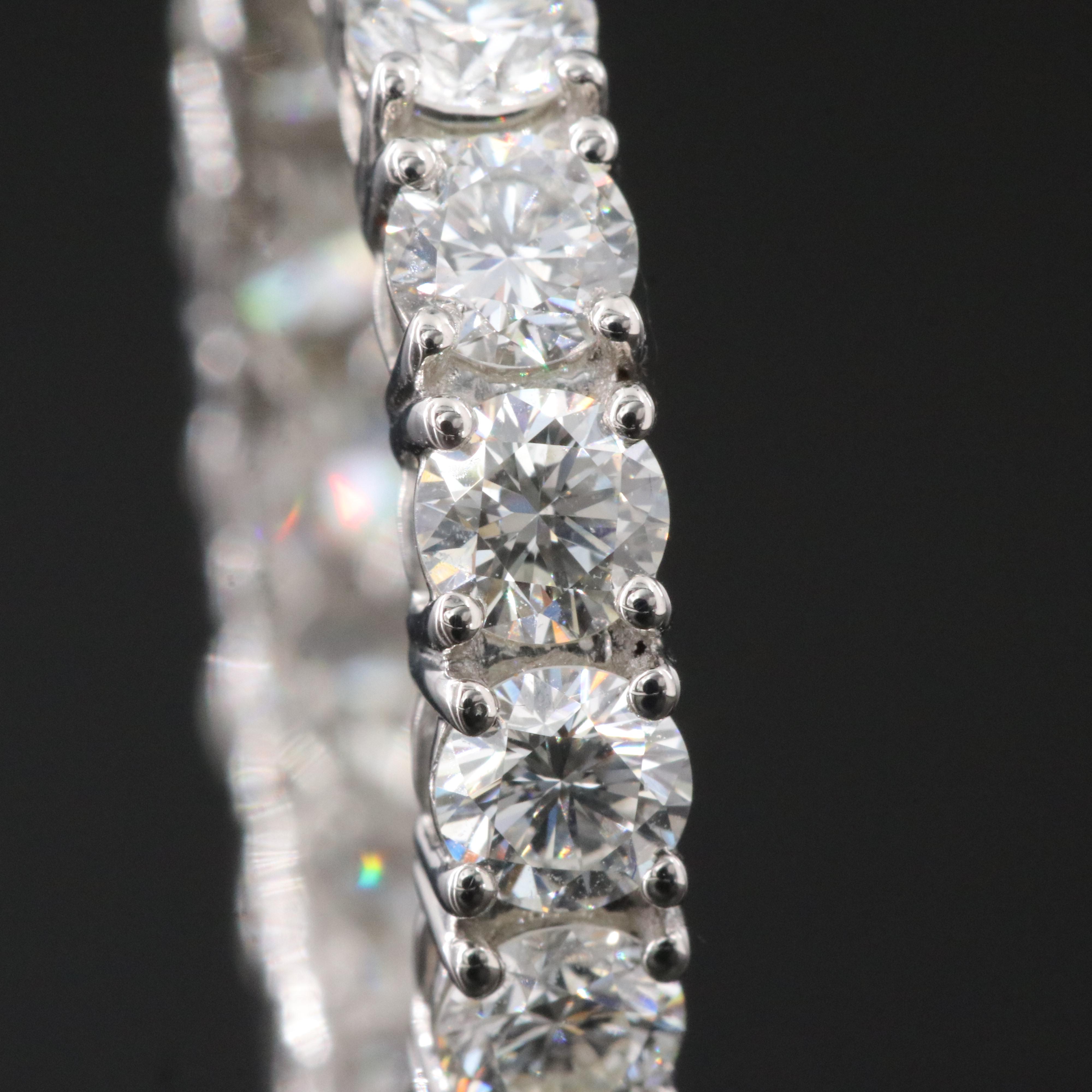 Platinum 3.10 CTW Diamond Eternity Band with GIA Report