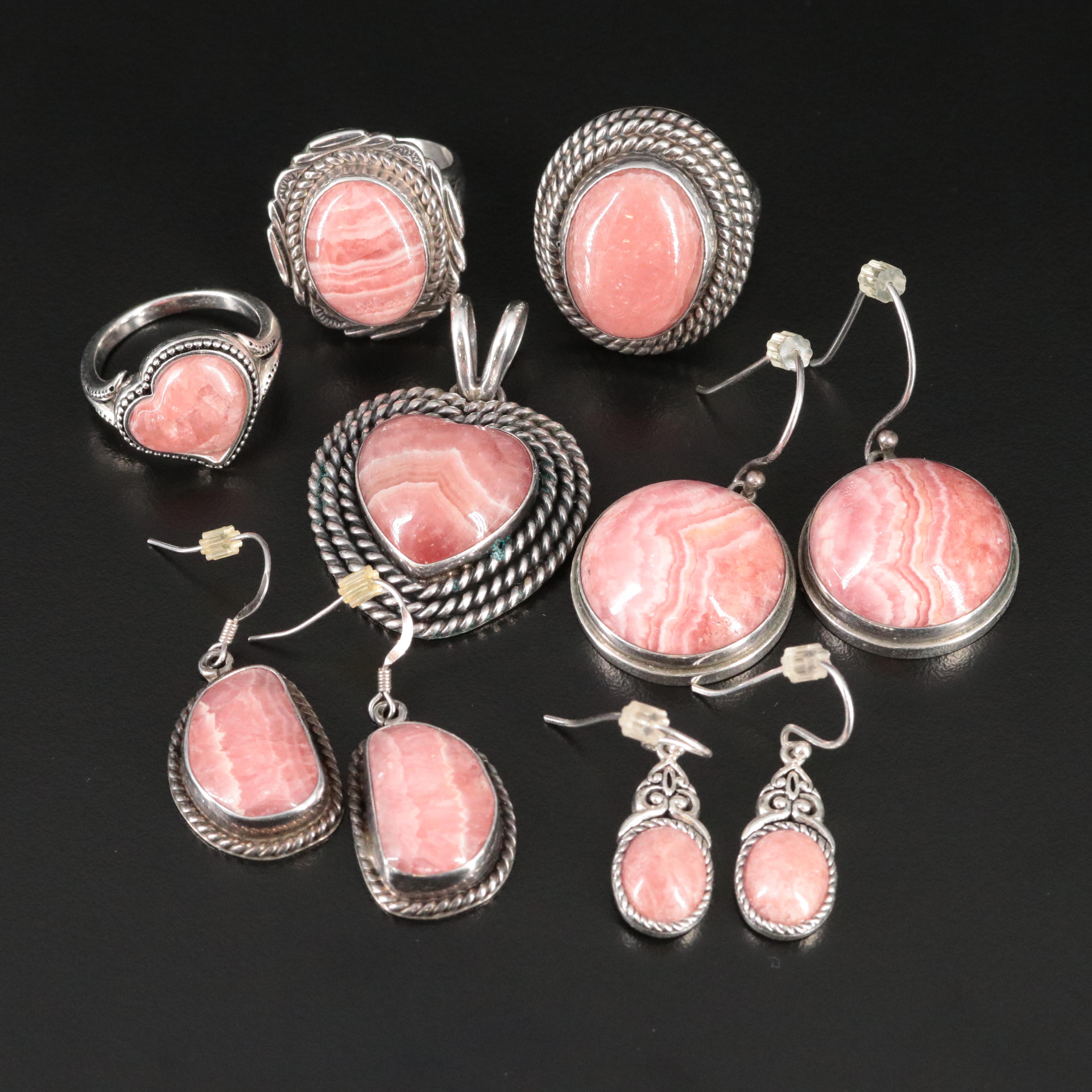 Southwestern Signed Sterling Jewelry Collection Featuring KZ and V Chee