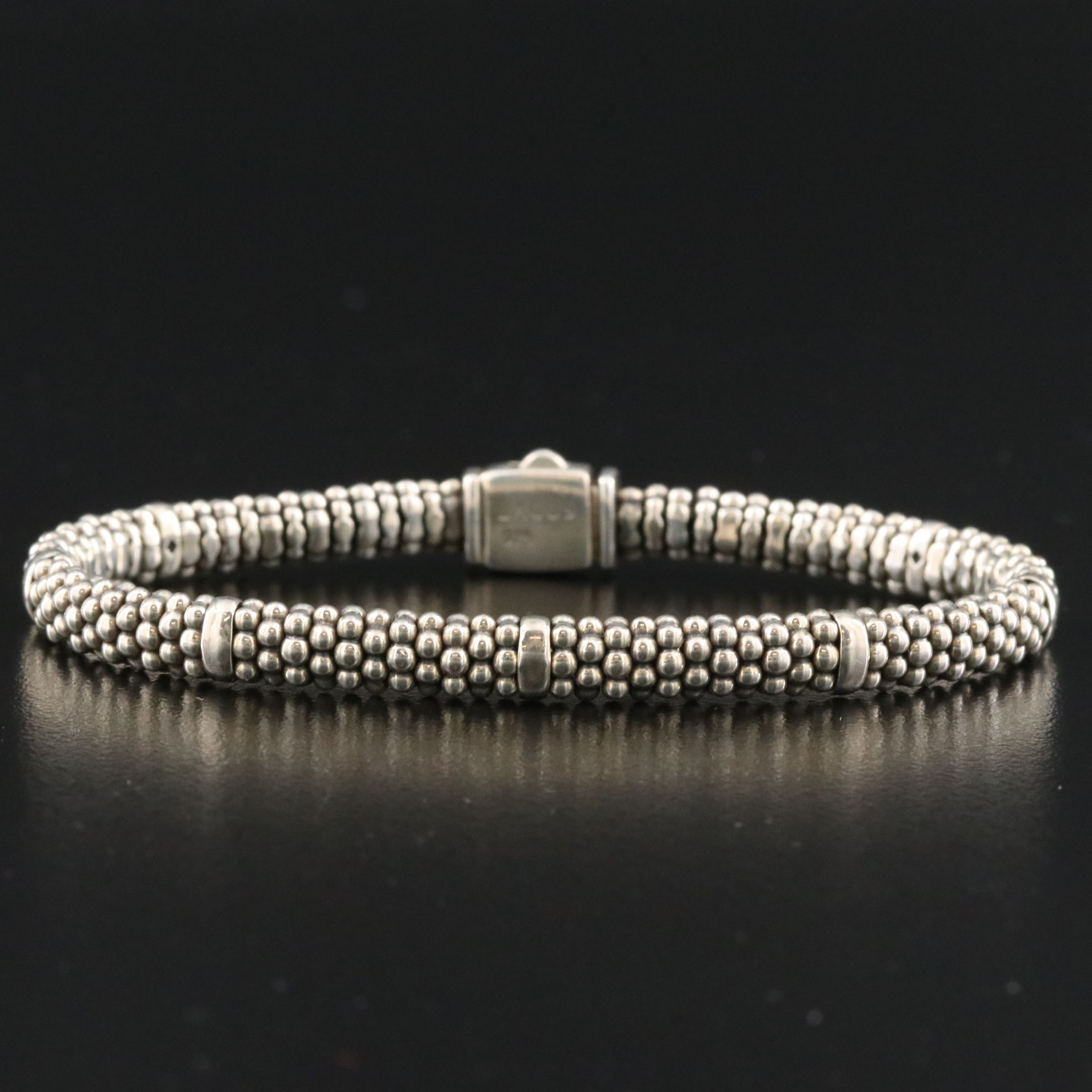 Lagos Signature Caviar Sterling Bracelet