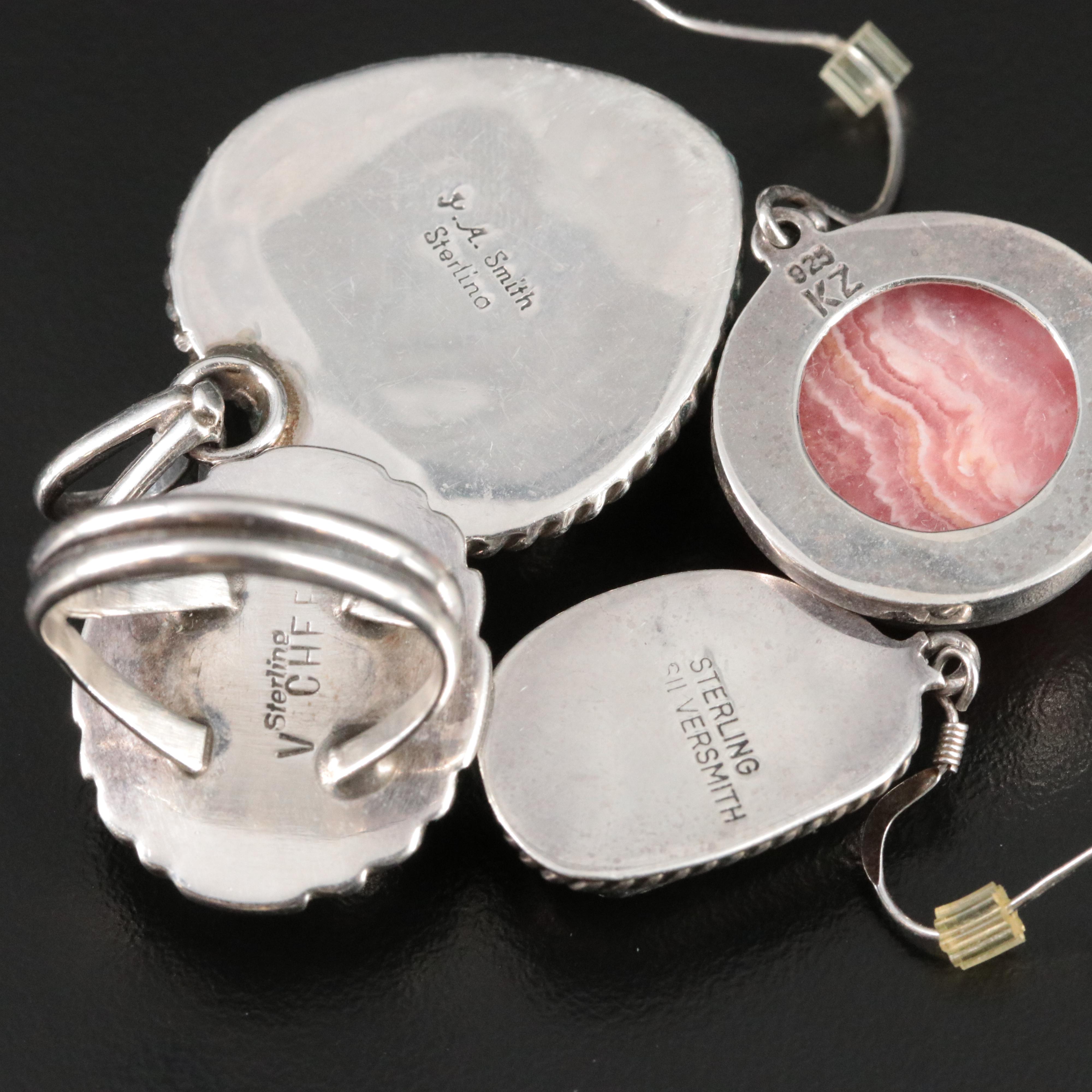 Southwestern Signed Sterling Jewelry Collection Featuring KZ and V Chee