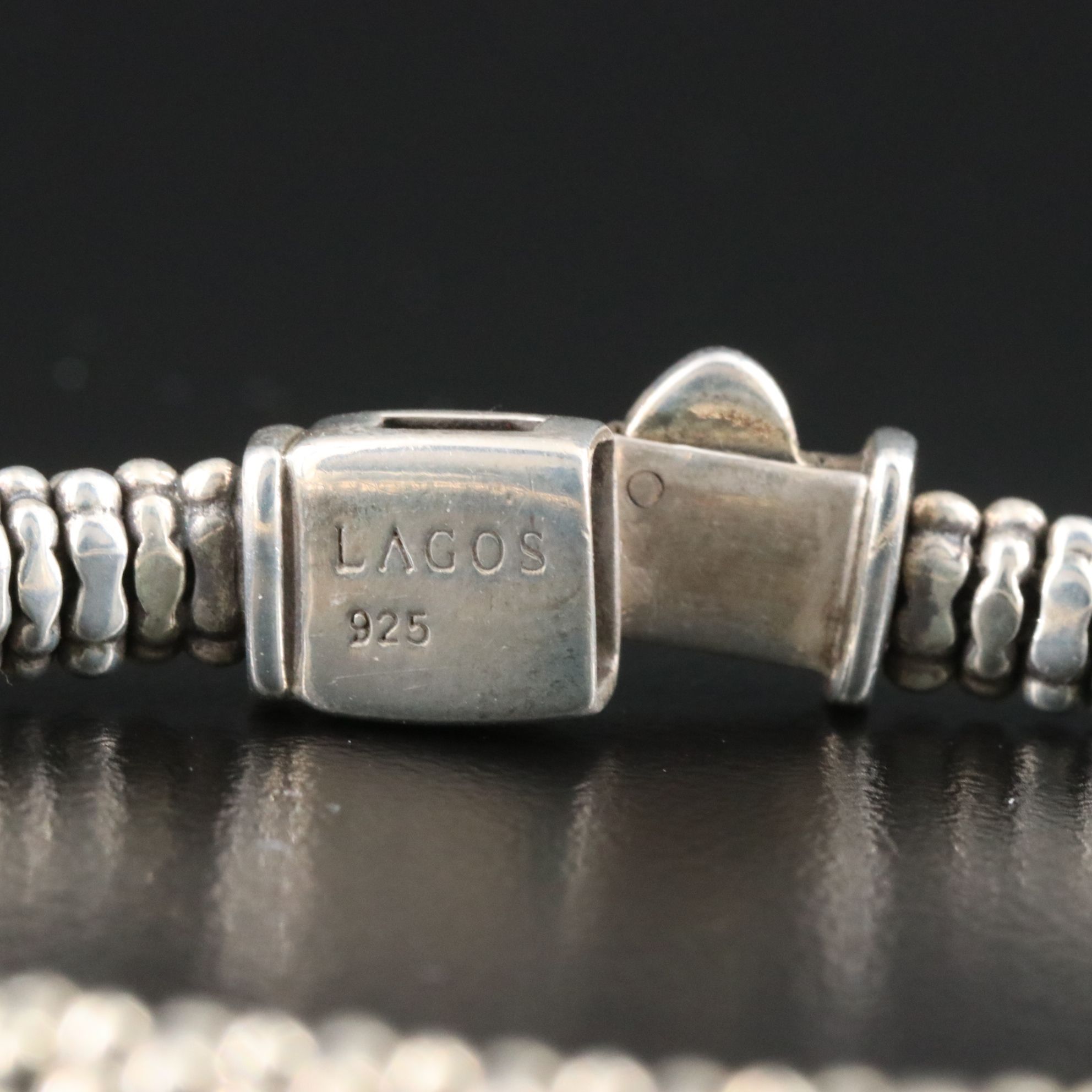 Lagos Signature Caviar Sterling Bracelet