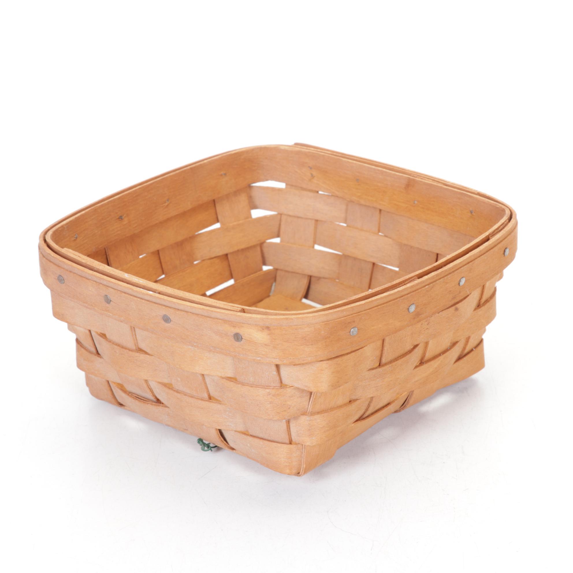 Longaberger Woven Maple Baskets Including Mini Basket and More, 1990s