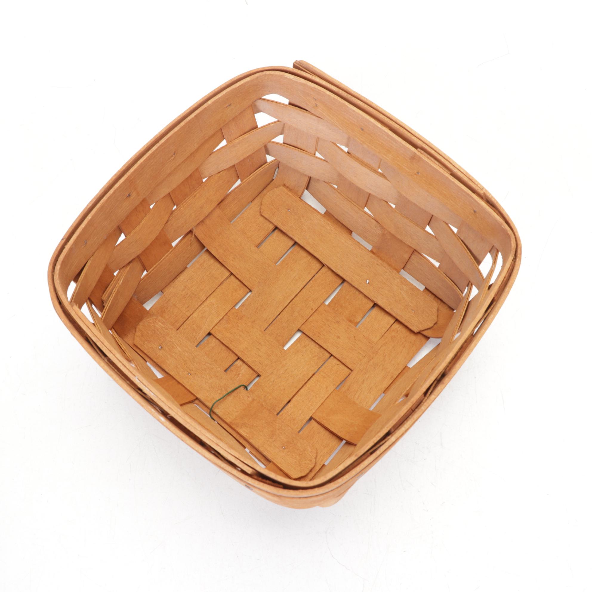 Longaberger Woven Maple Baskets Including Mini Basket and More, 1990s