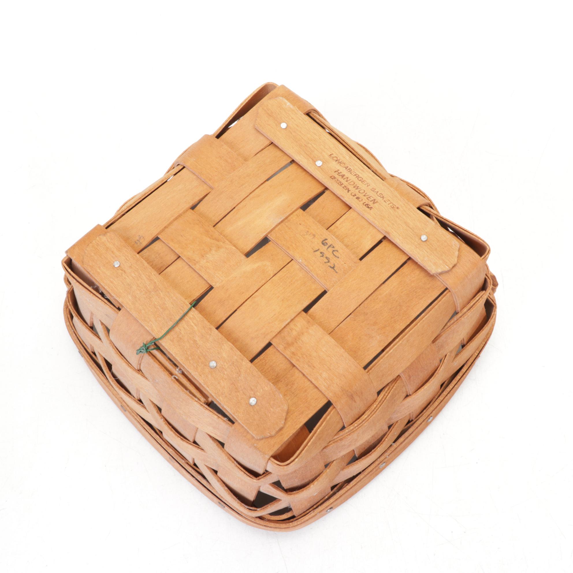 Longaberger Woven Maple Baskets Including Mini Basket and More, 1990s