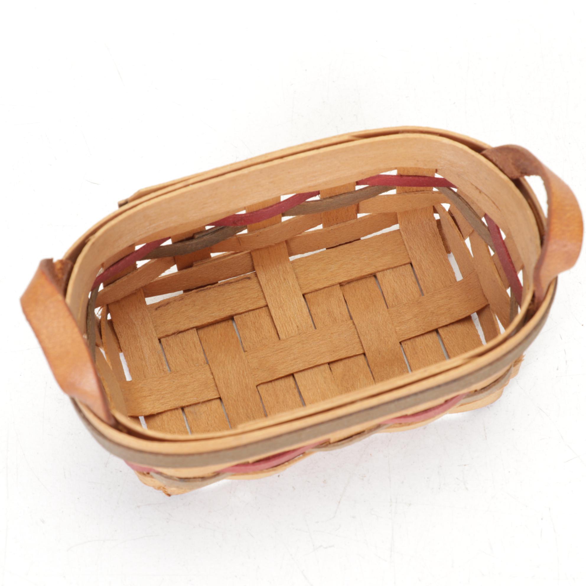 Longaberger Woven Maple Baskets Including Mini Basket and More, 1990s