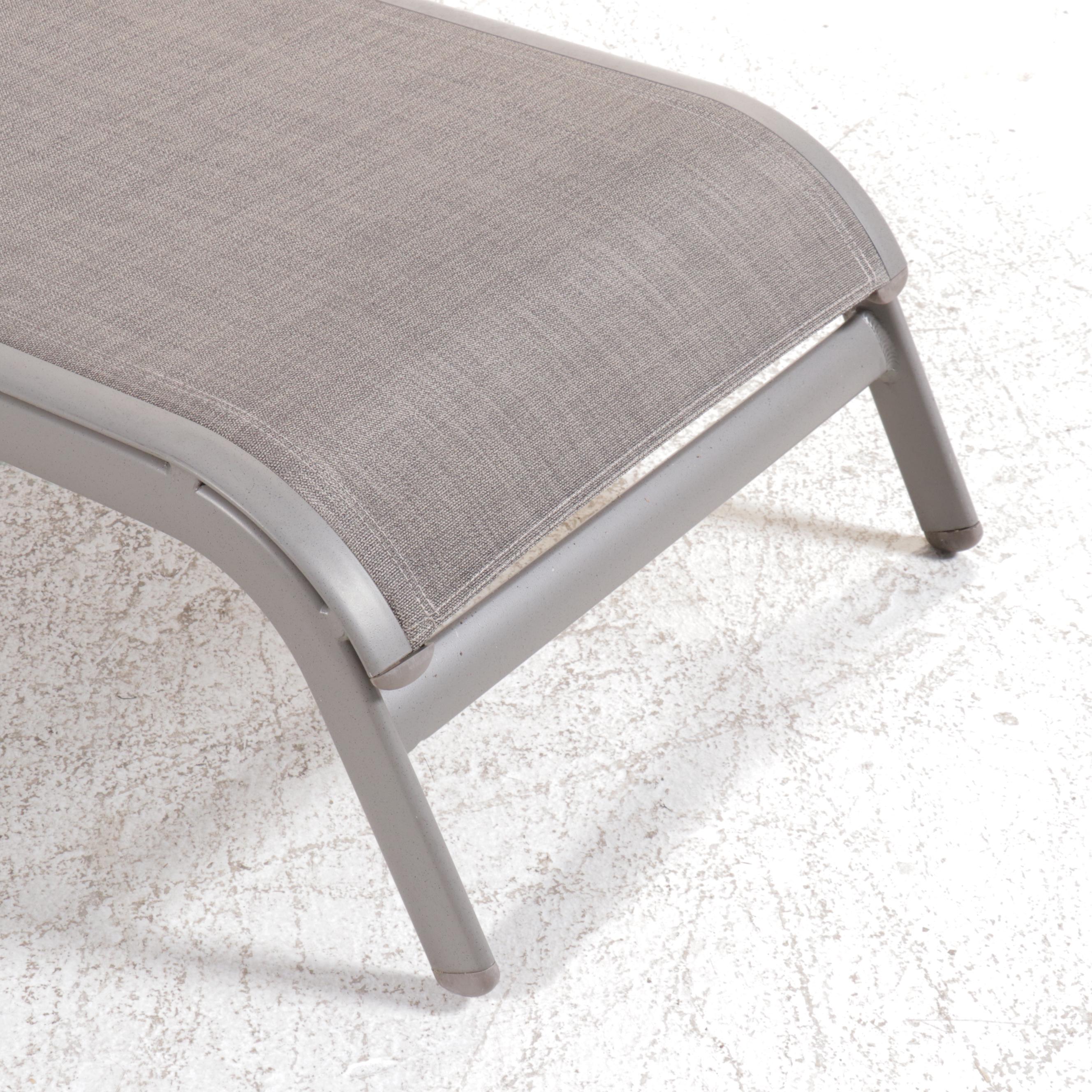 Pair of Mesh Patio Lounge Chairs