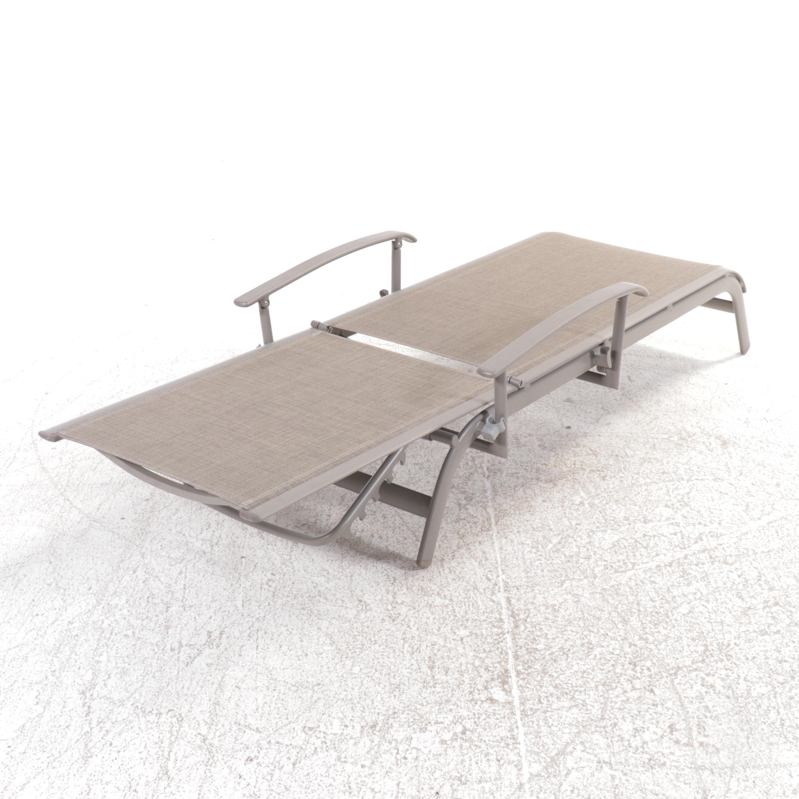 Pair of Mesh Patio Lounge Chairs