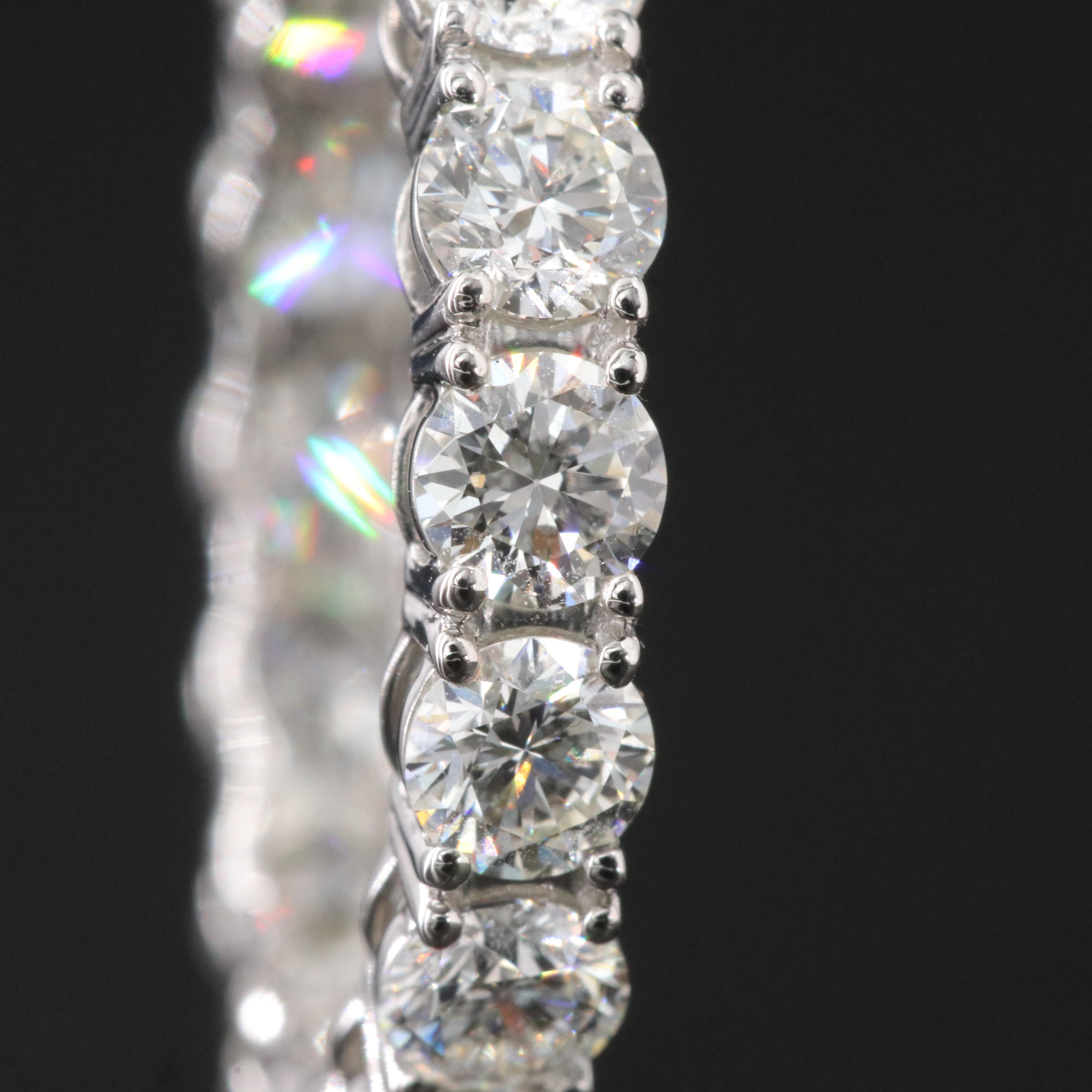 Platinum 2.93 CTW Diamond Eternity Band with GIA Report