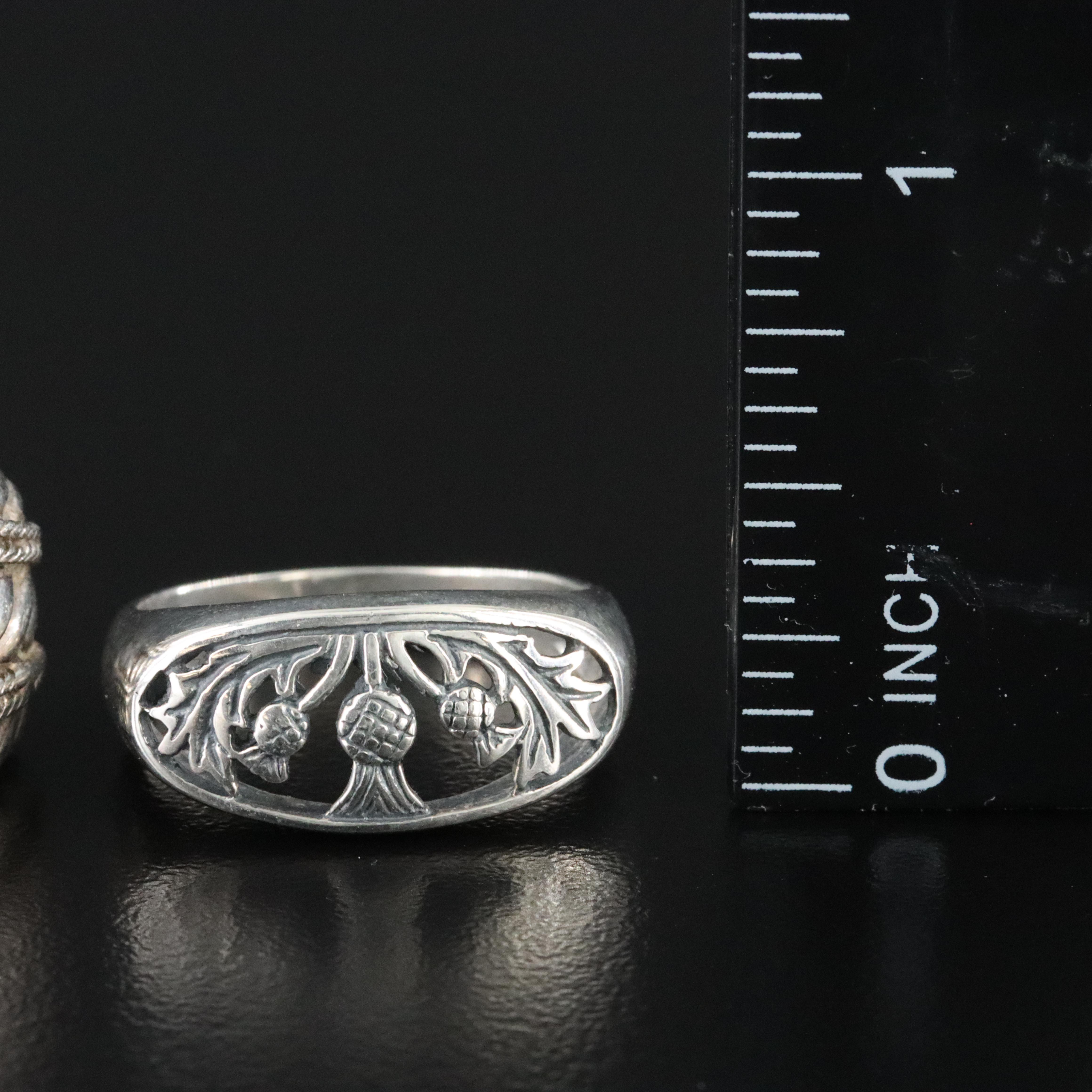 Sterling Rock Crystal Ring Collection