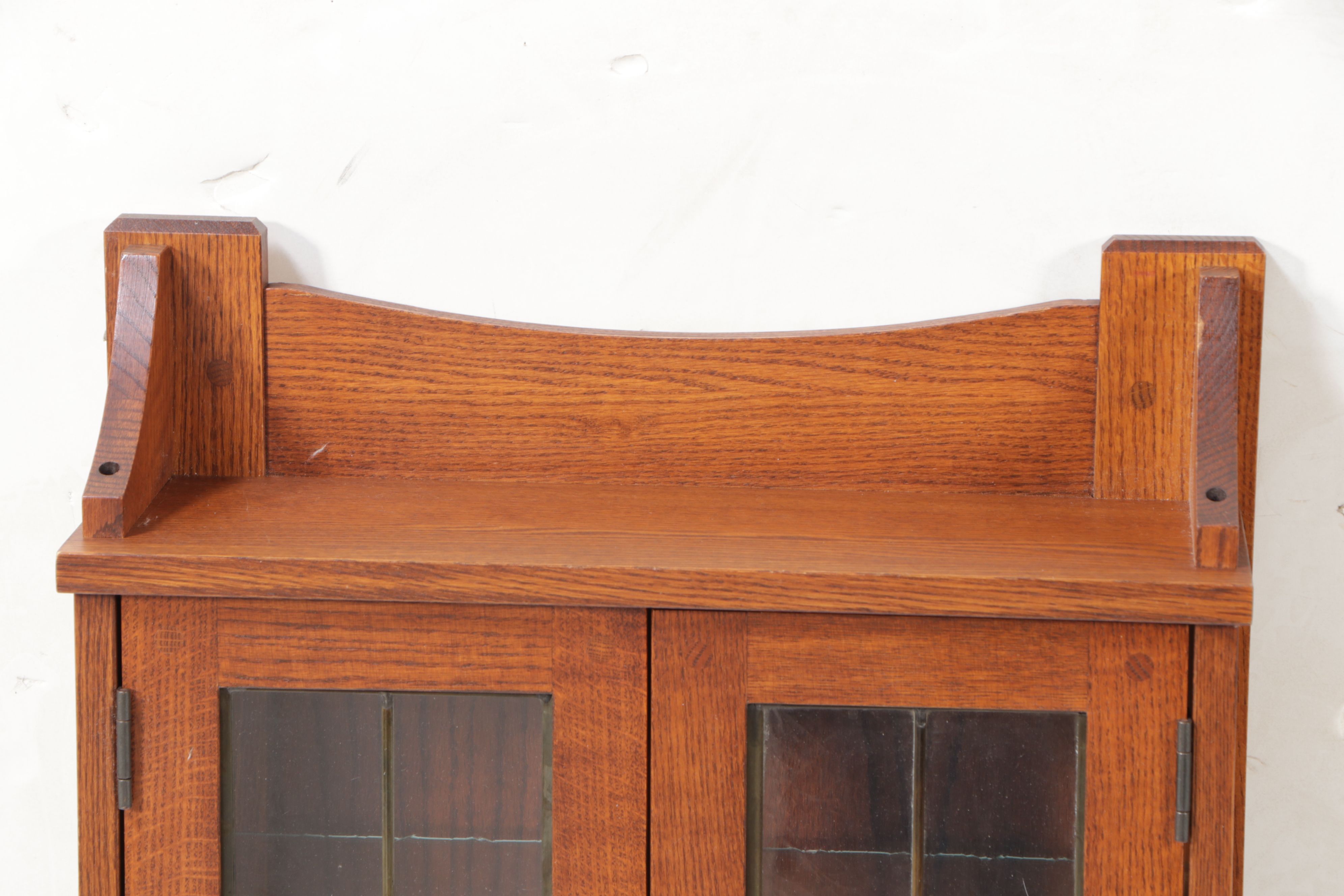 Arts & Crafts Style Oak Wall Cupboard