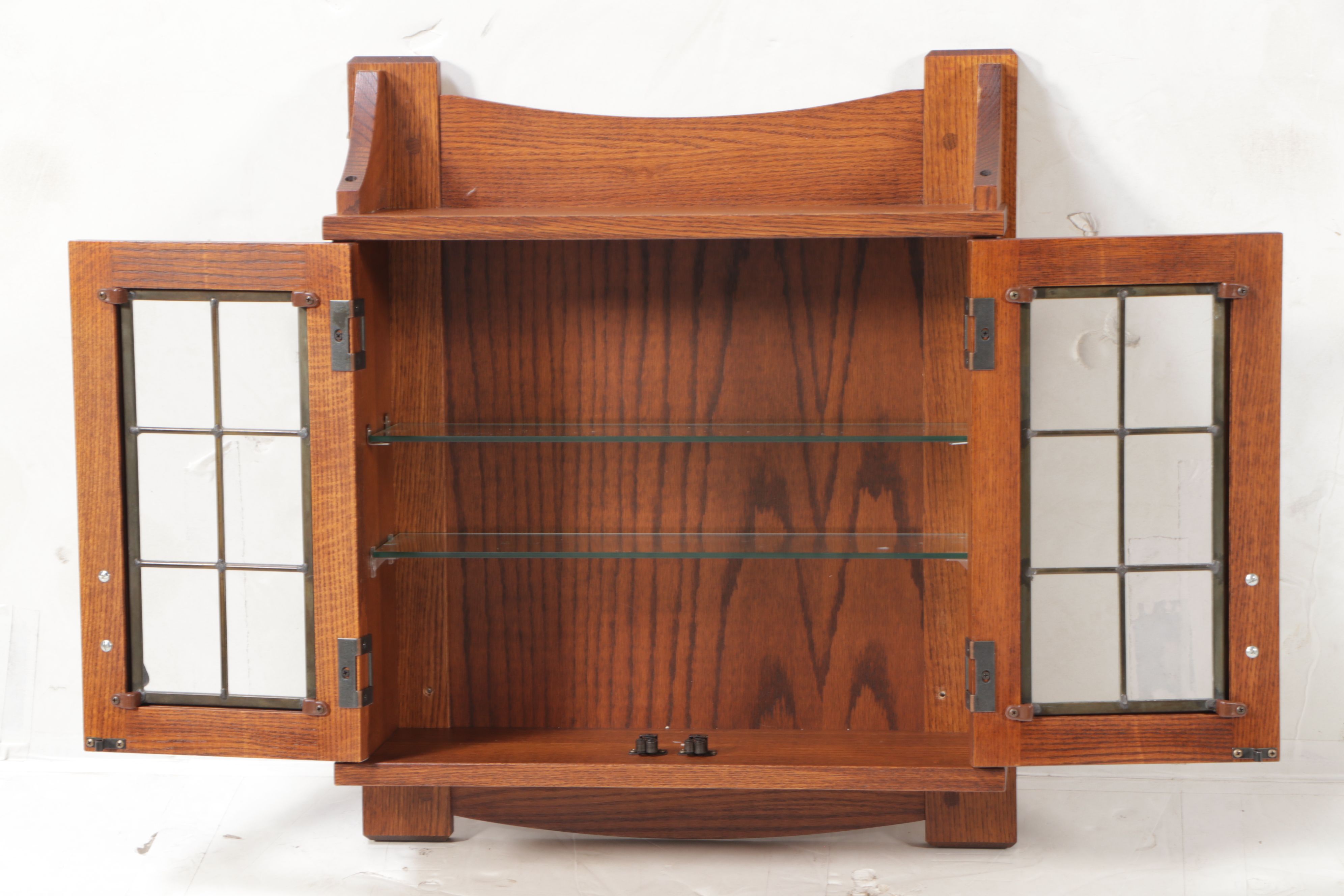 Arts & Crafts Style Oak Wall Cupboard