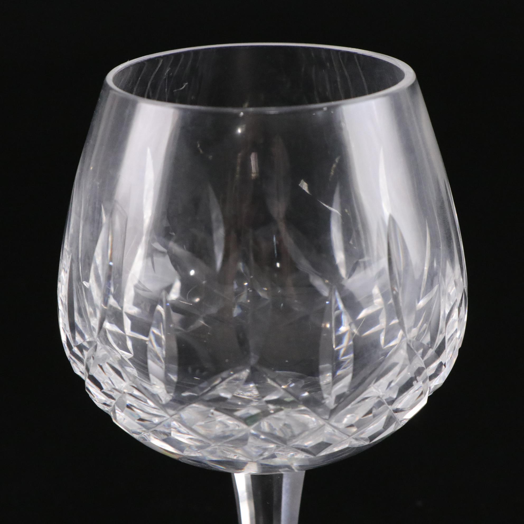 Waterford "Lismore" Crystal Brandy Snifters,Pair