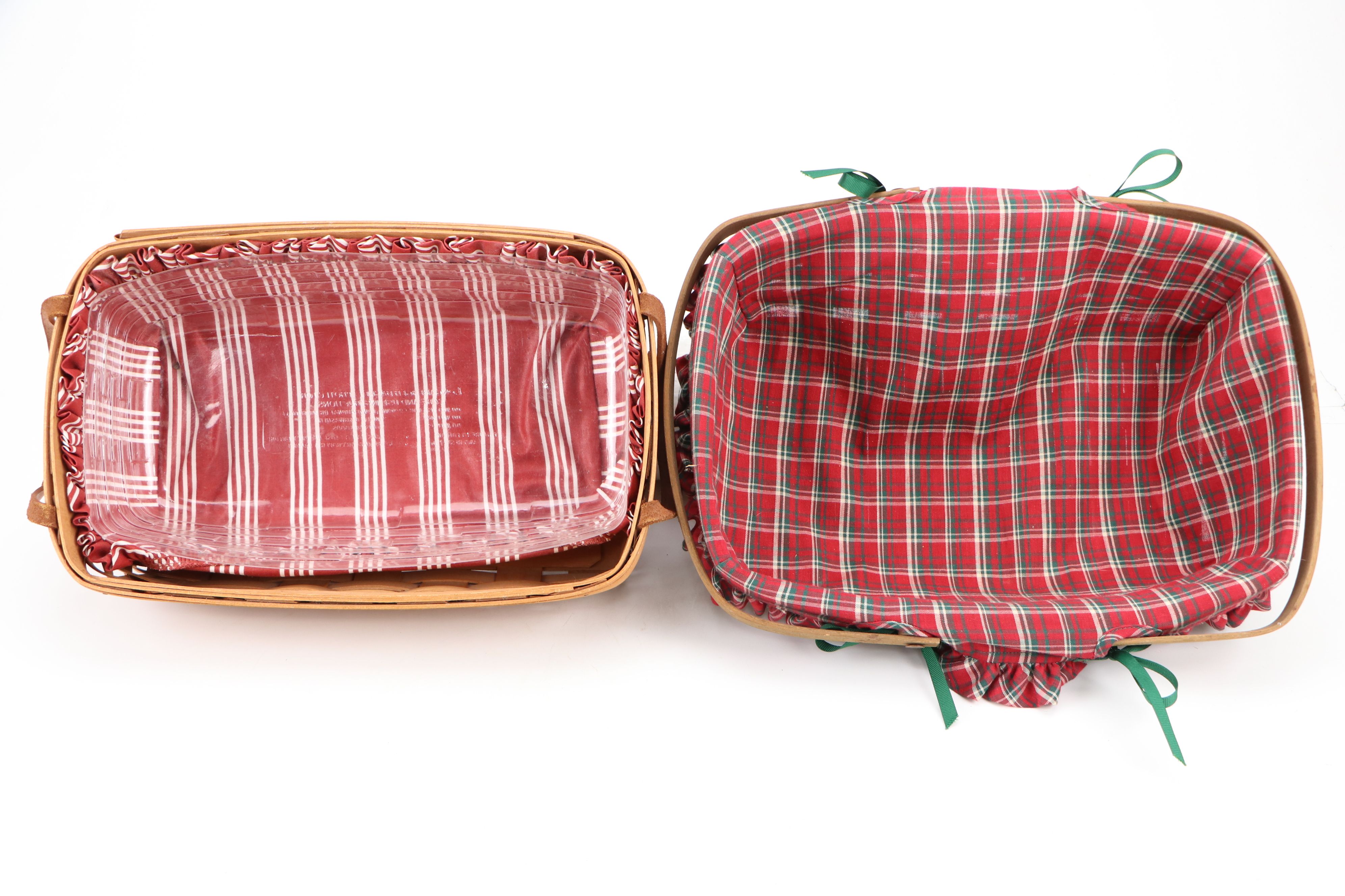 Longaberger Baskets with Fabric Liners