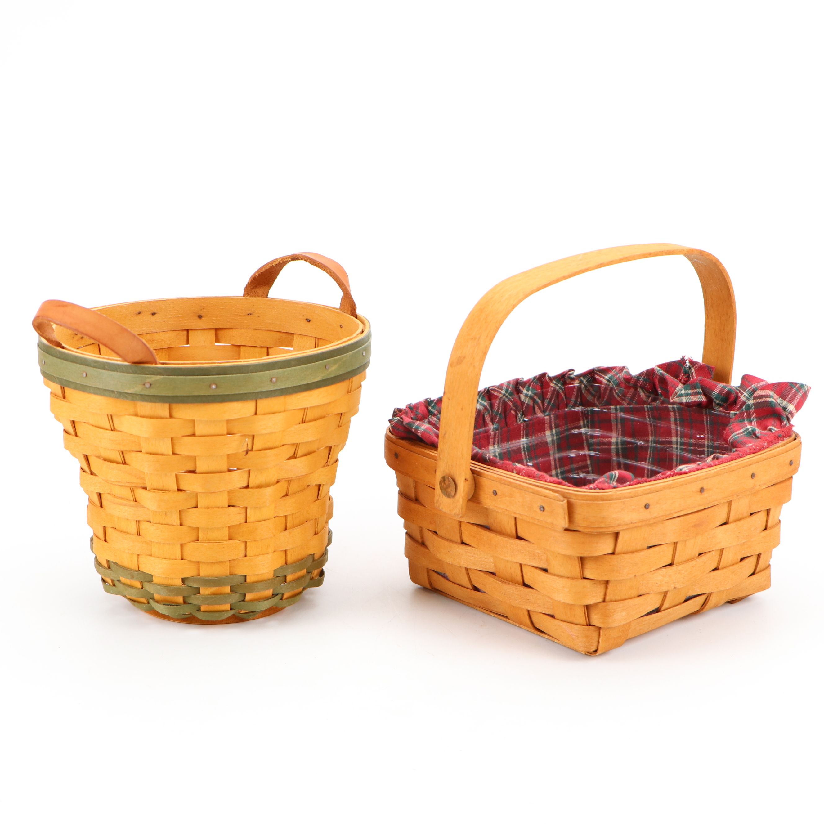 Longaberger Baskets with Fabric Liners