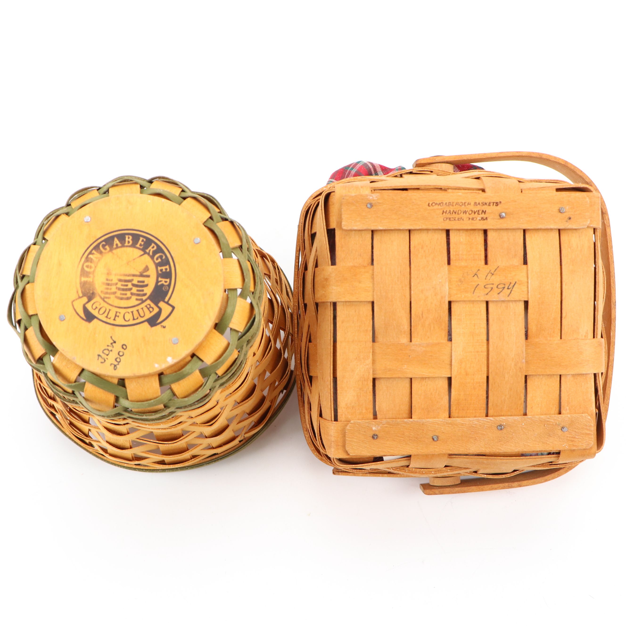 Longaberger Baskets with Fabric Liners