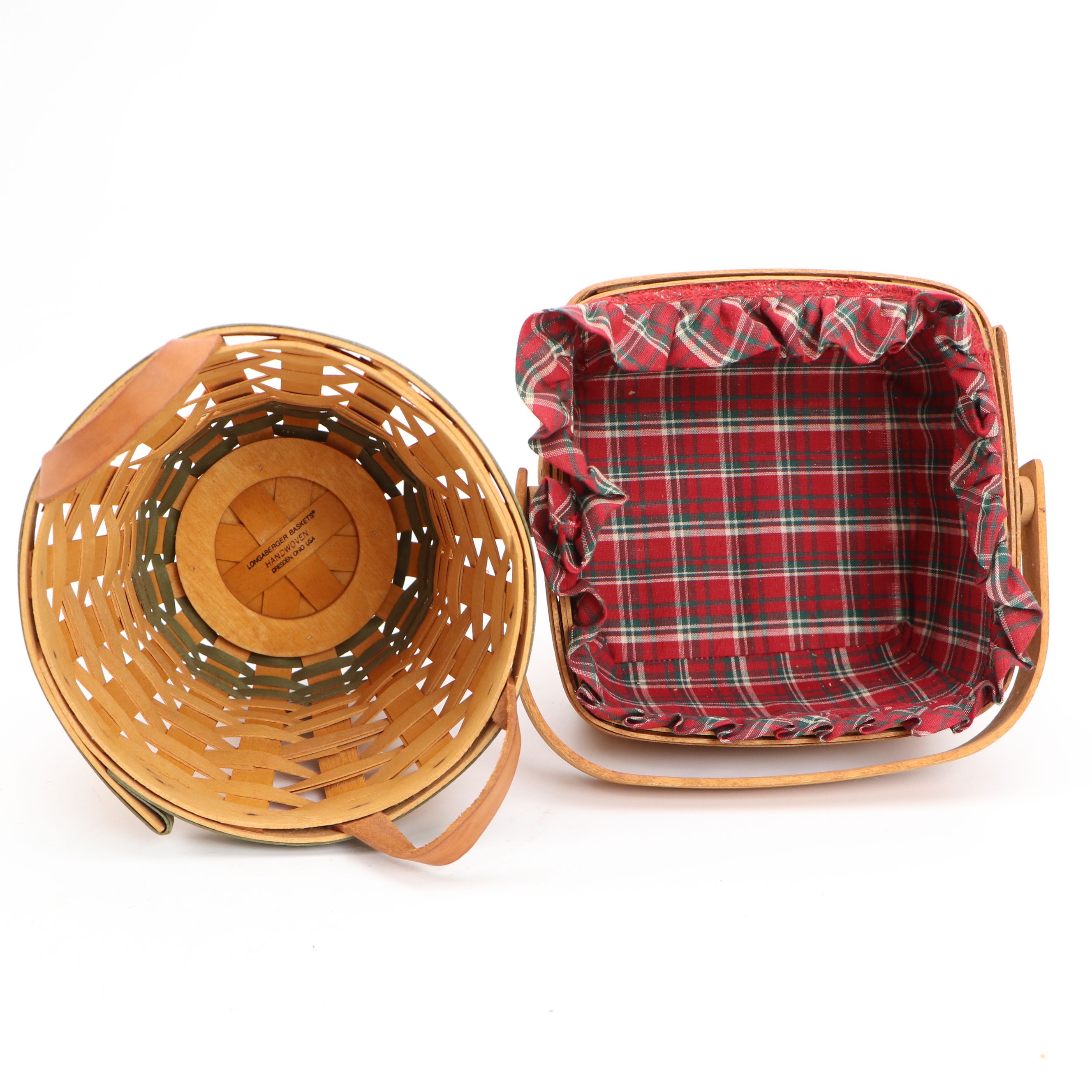 Longaberger Baskets with Fabric Liners