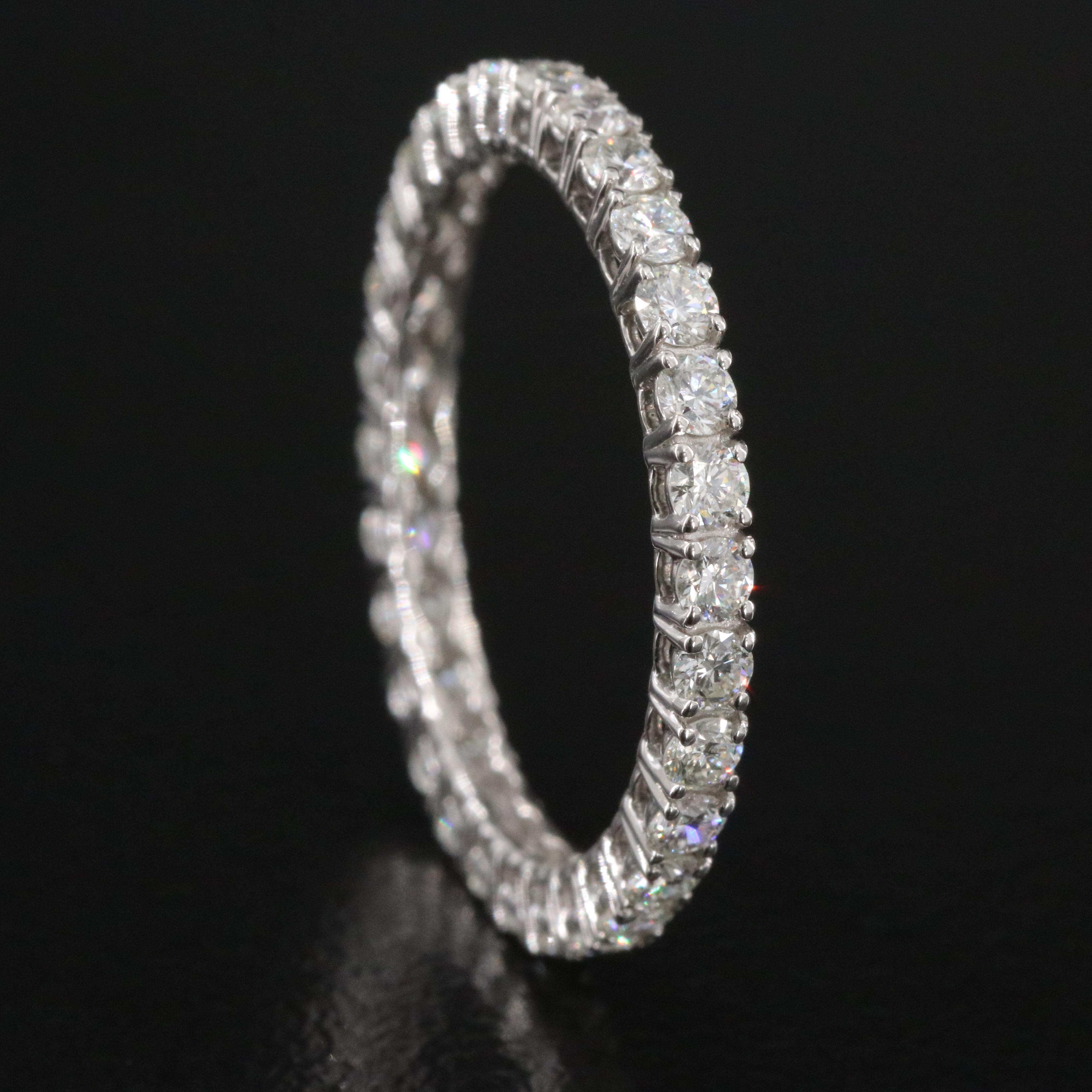 Platinum 1.11 CTW Diamond Eternity Band