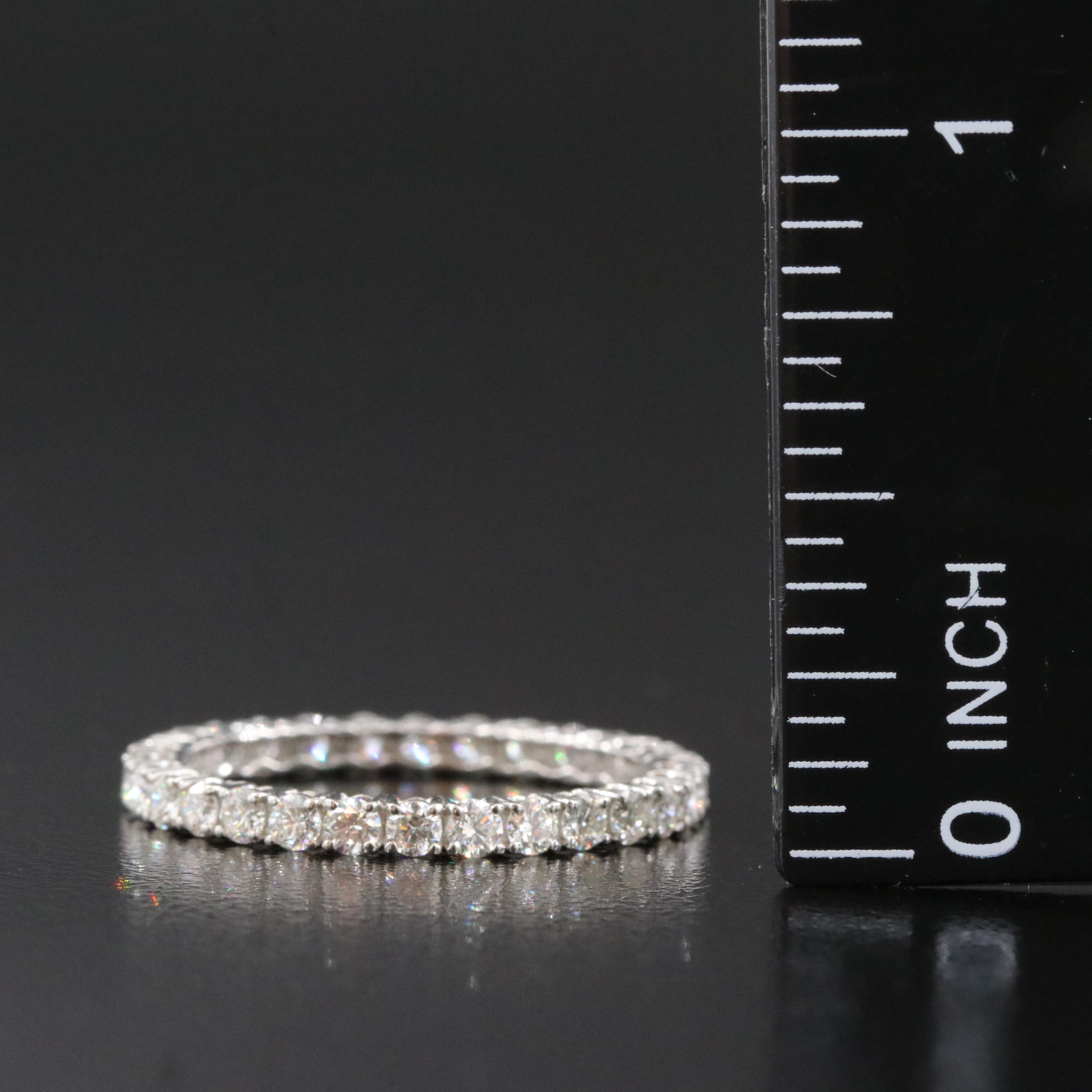 Platinum 1.11 CTW Diamond Eternity Band