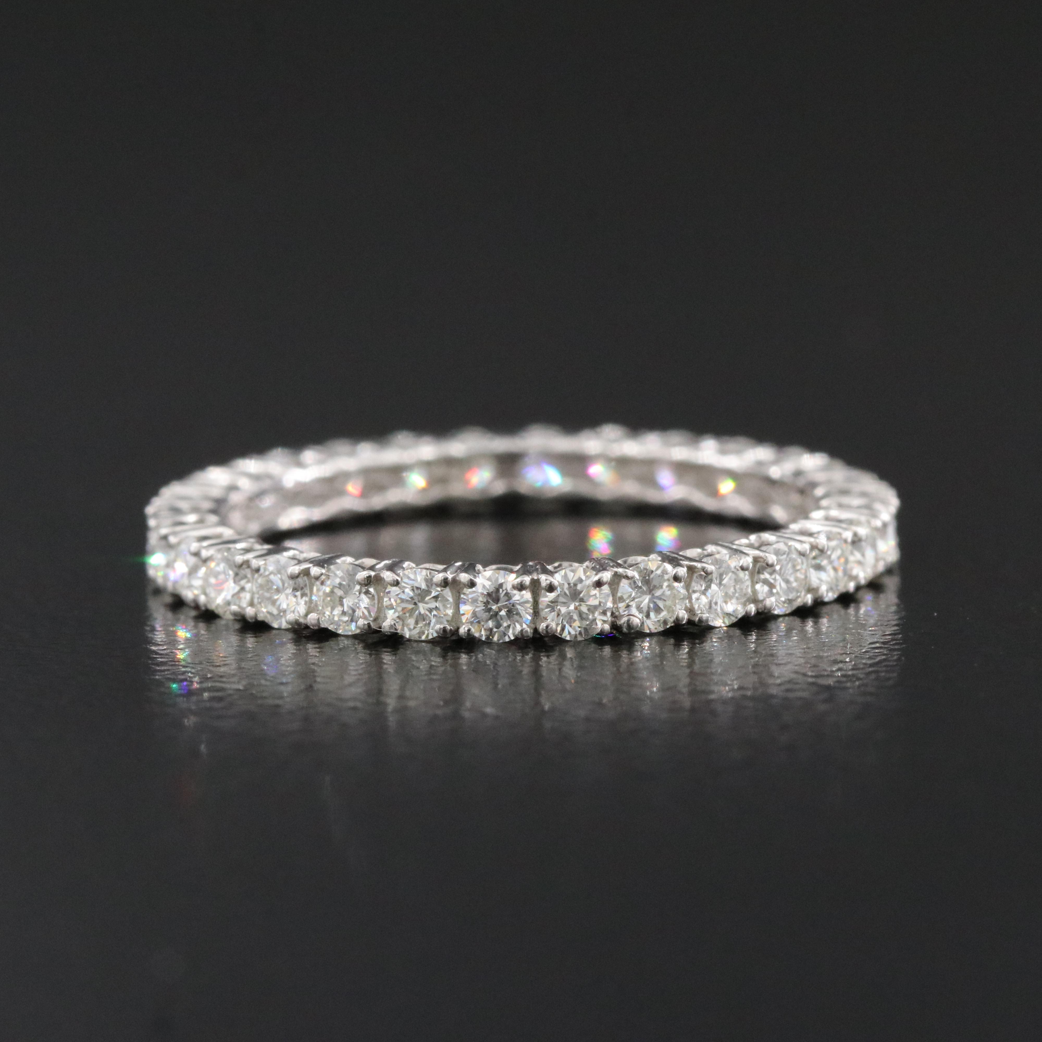 Platinum 1.11 CTW Diamond Eternity Band