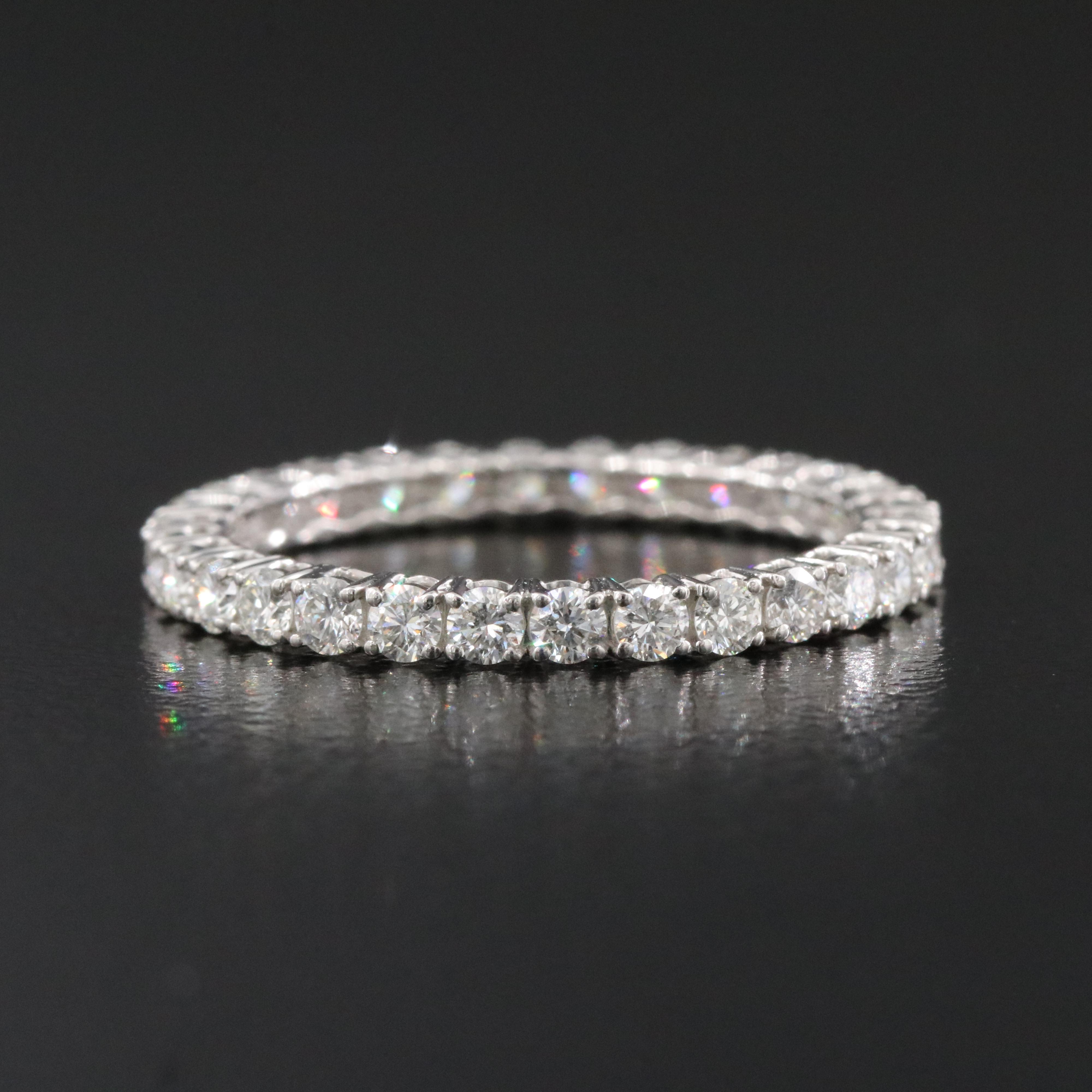 Platinum 1.11 CTW Diamond Eternity Band