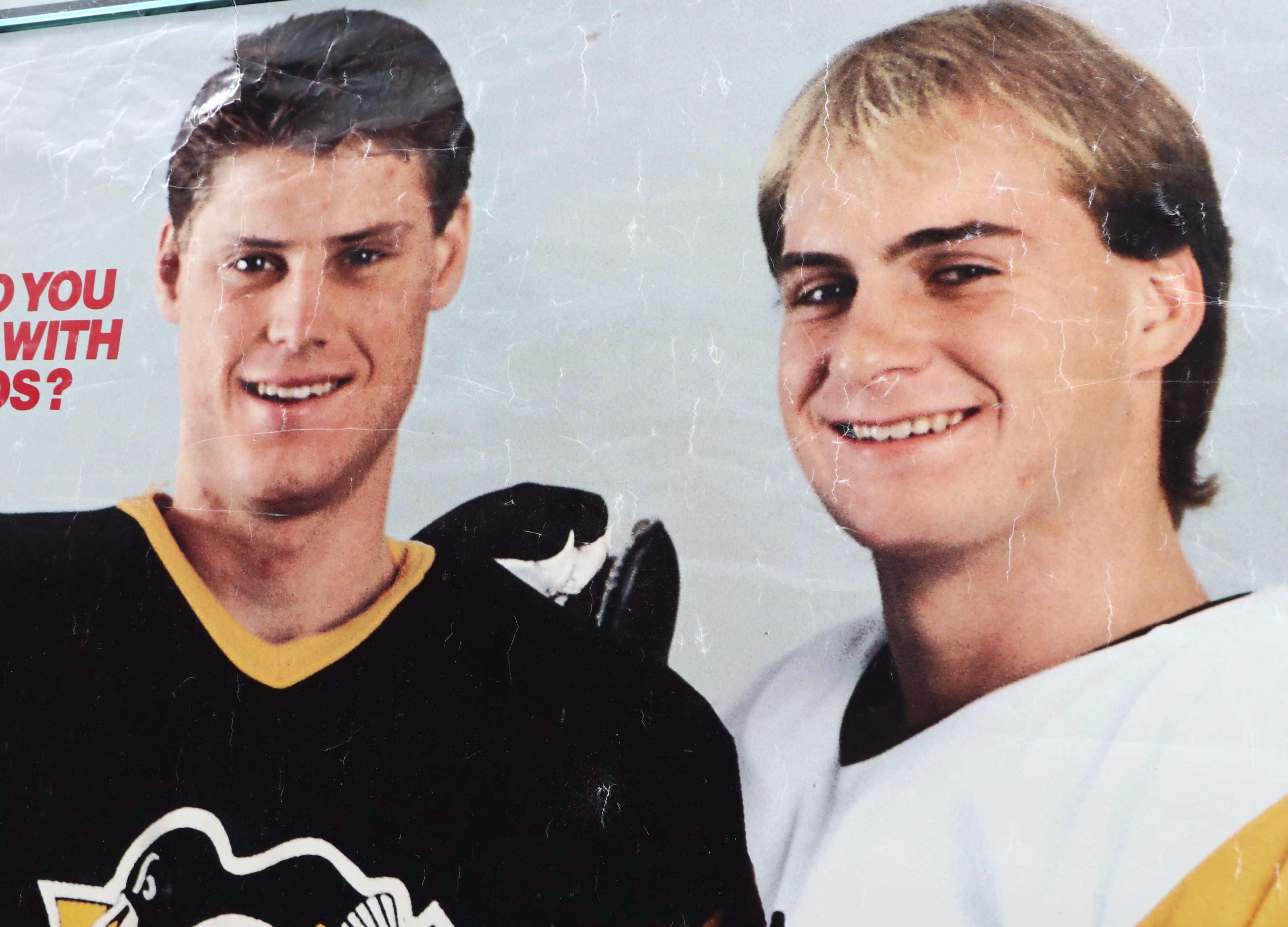 Foodland Pittsburgh Penguins Zarley Zalapski and Rod Brown Poster
