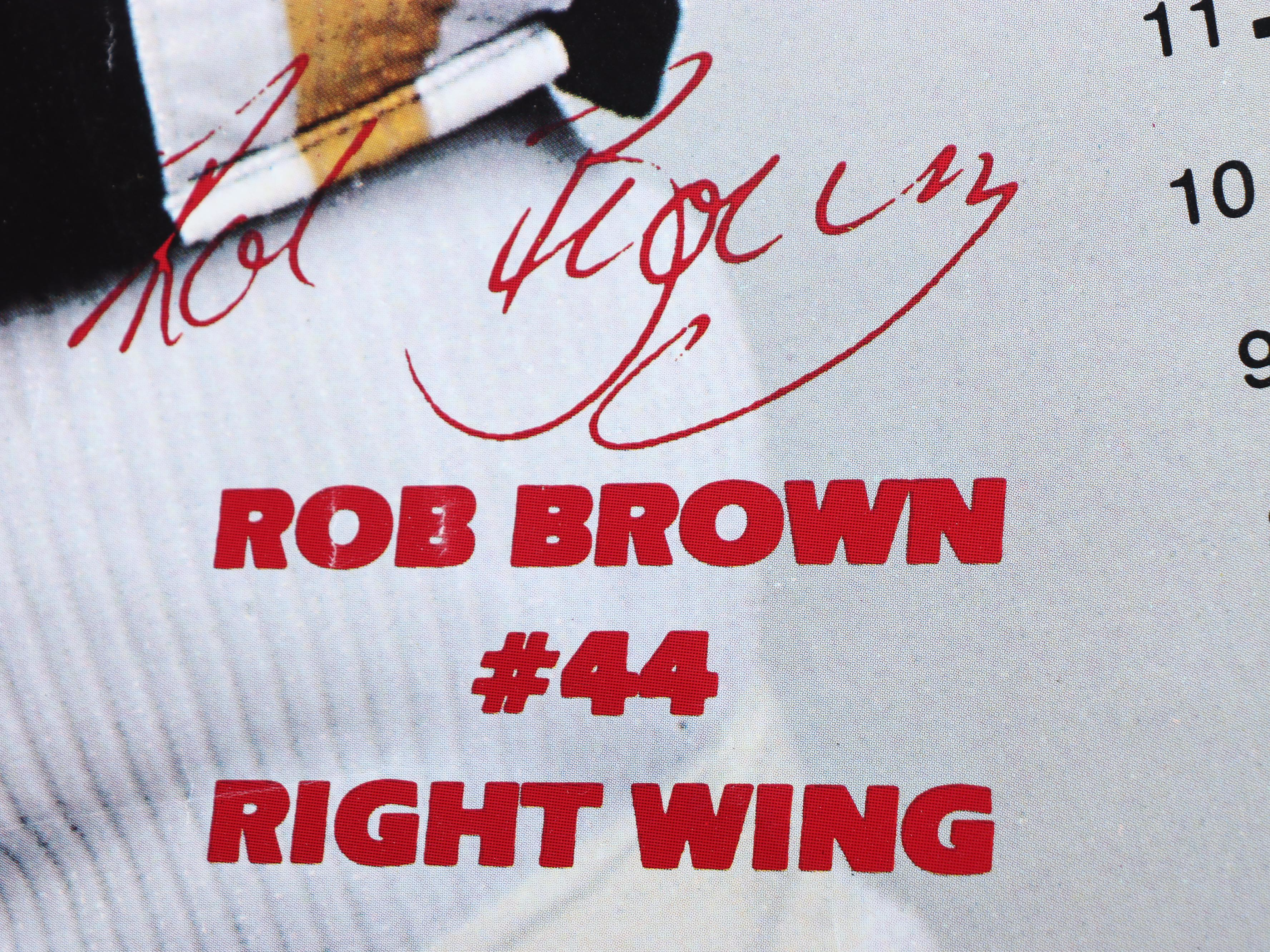 Foodland Pittsburgh Penguins Zarley Zalapski and Rod Brown Poster