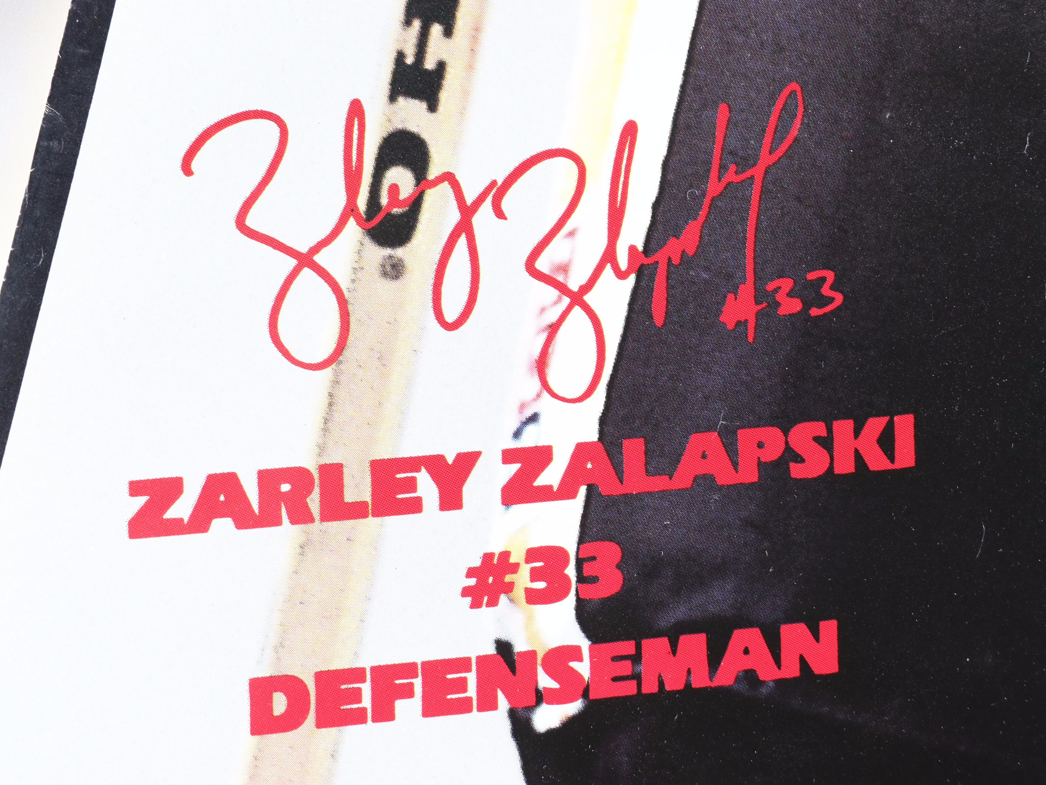 Foodland Pittsburgh Penguins Zarley Zalapski and Rod Brown Poster