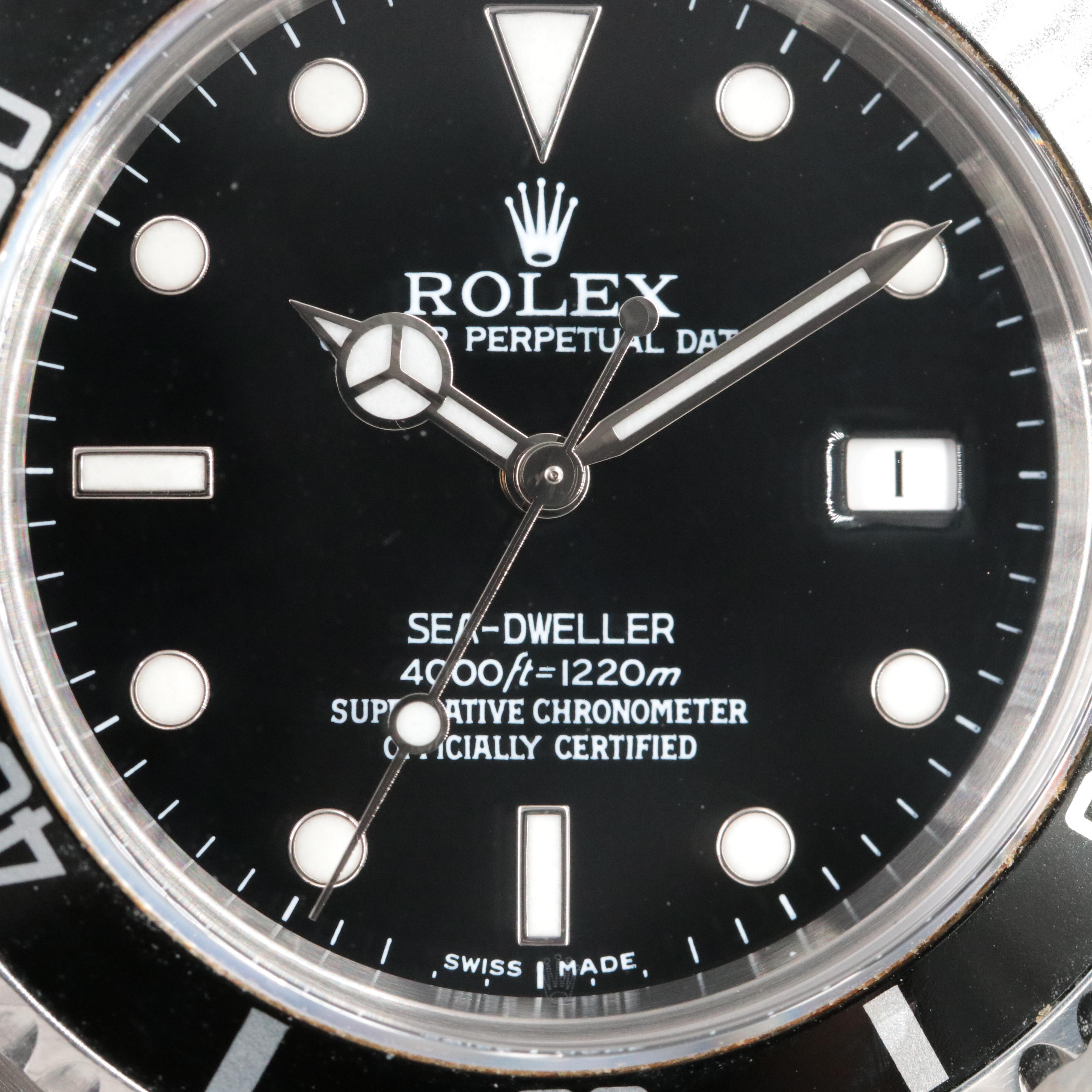 Rolex Sea-Dweller 16600 2006 Date 4000 ft Dive Watch