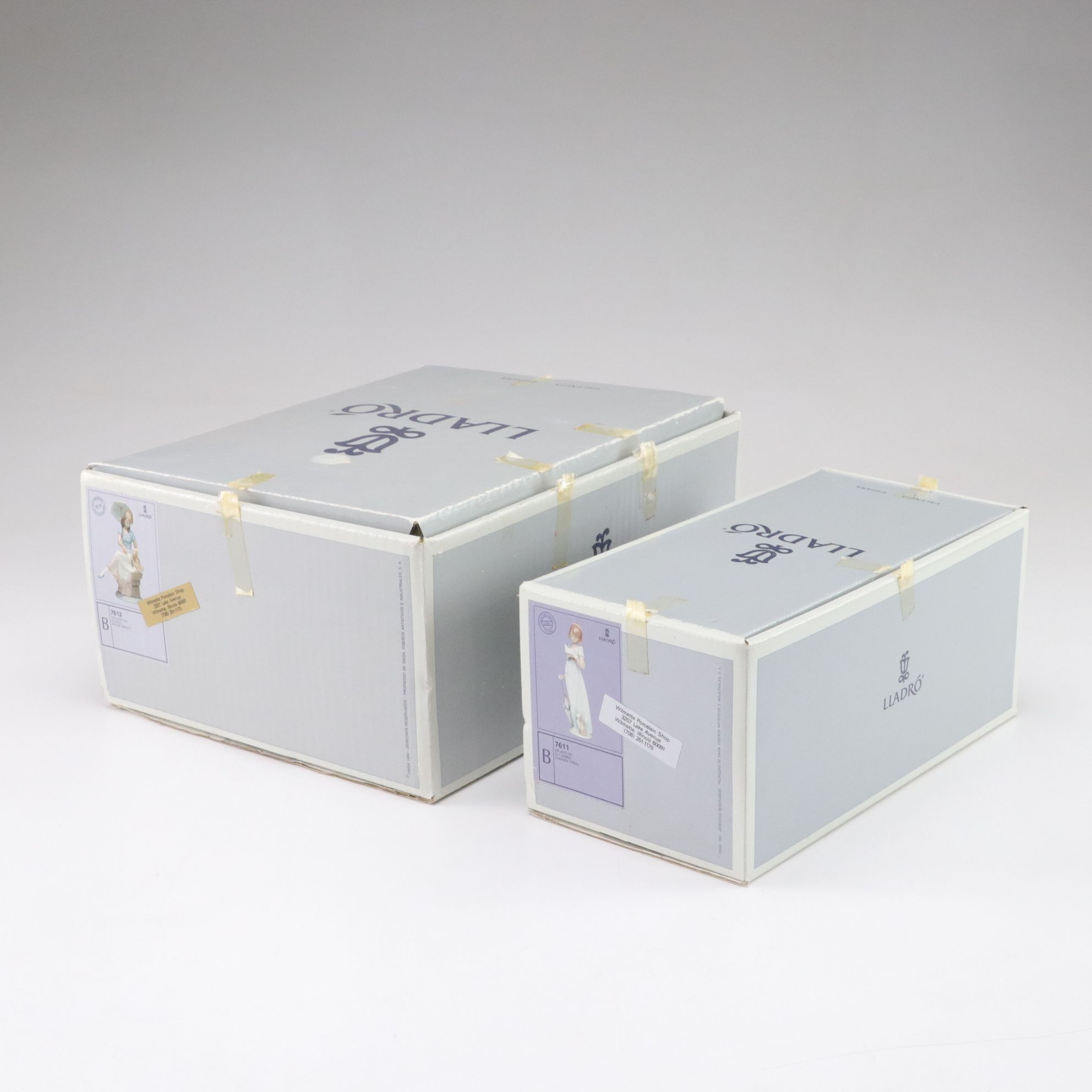 Lladró "Summer Stroll"  & "Picture Perfect" Porcelain Figurines